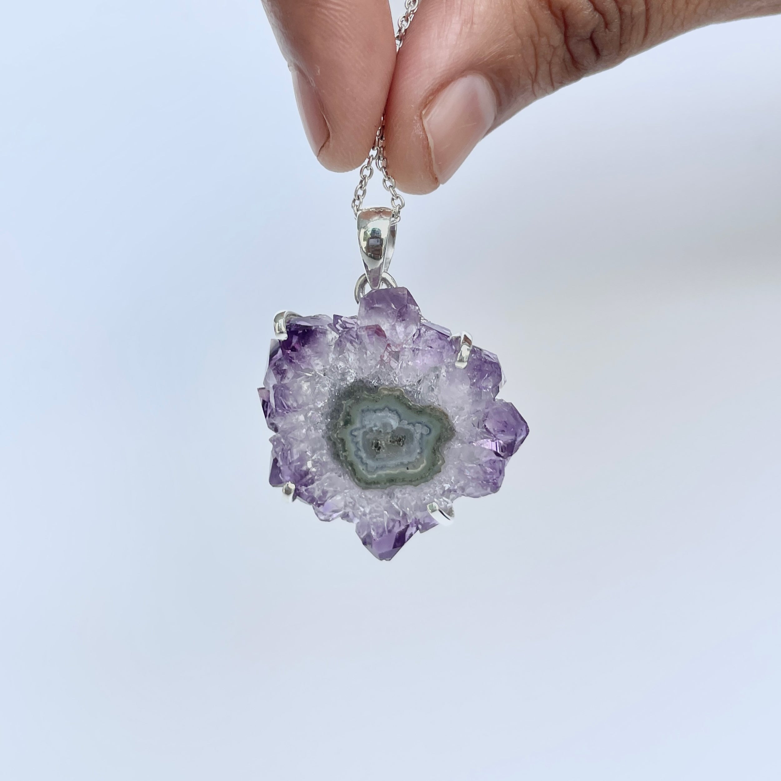 Amethyst Stalactite Pendant-(ASL-P-22.)