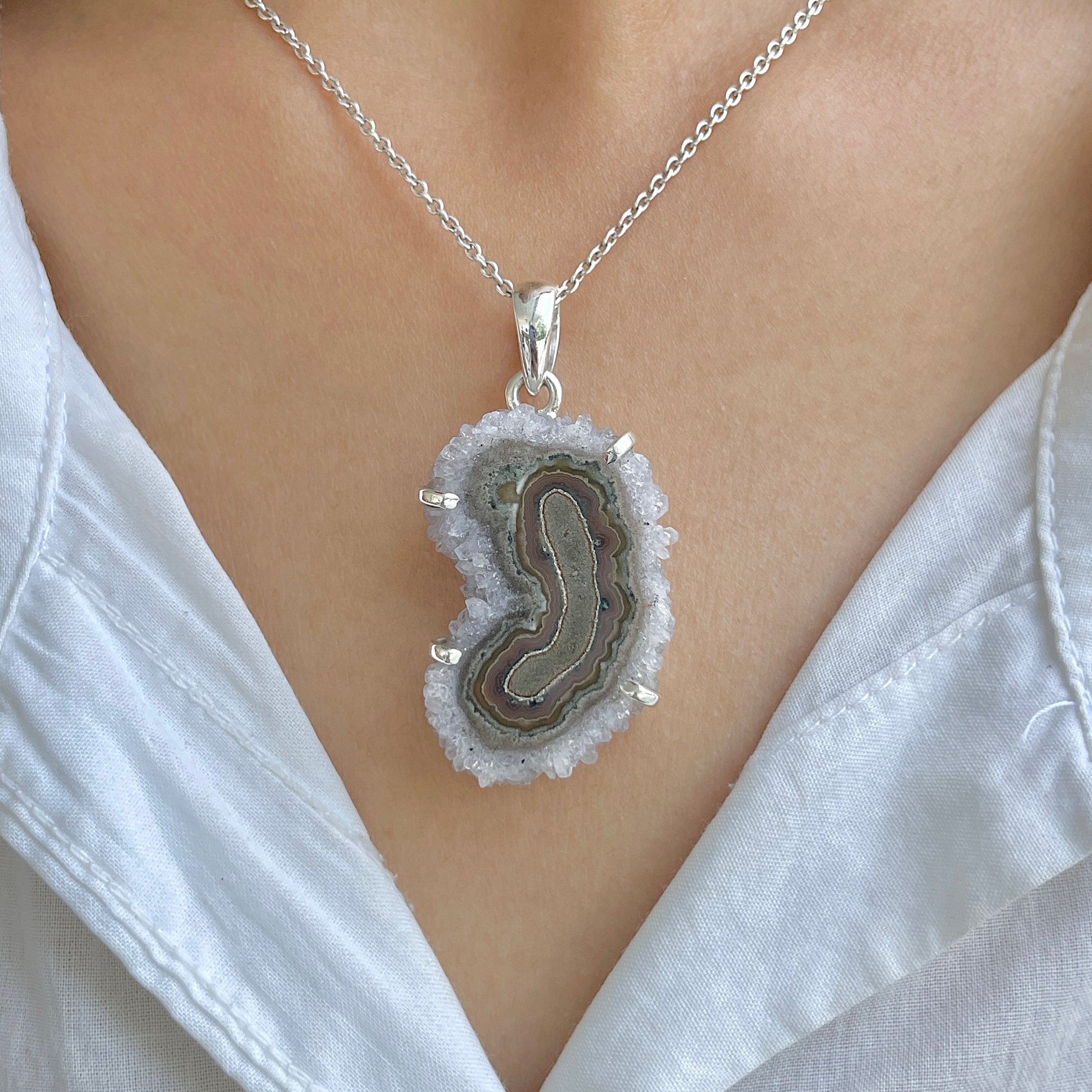 Amethyst Stalactite Pendant-(ASL-P-220.)