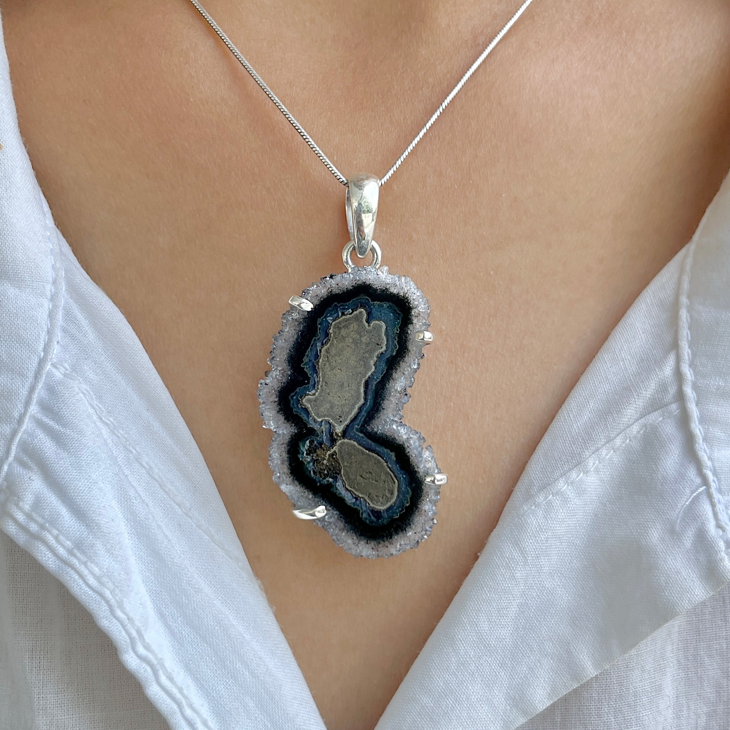 Amethyst Stalactite Pendant-(ASL-P-222.)