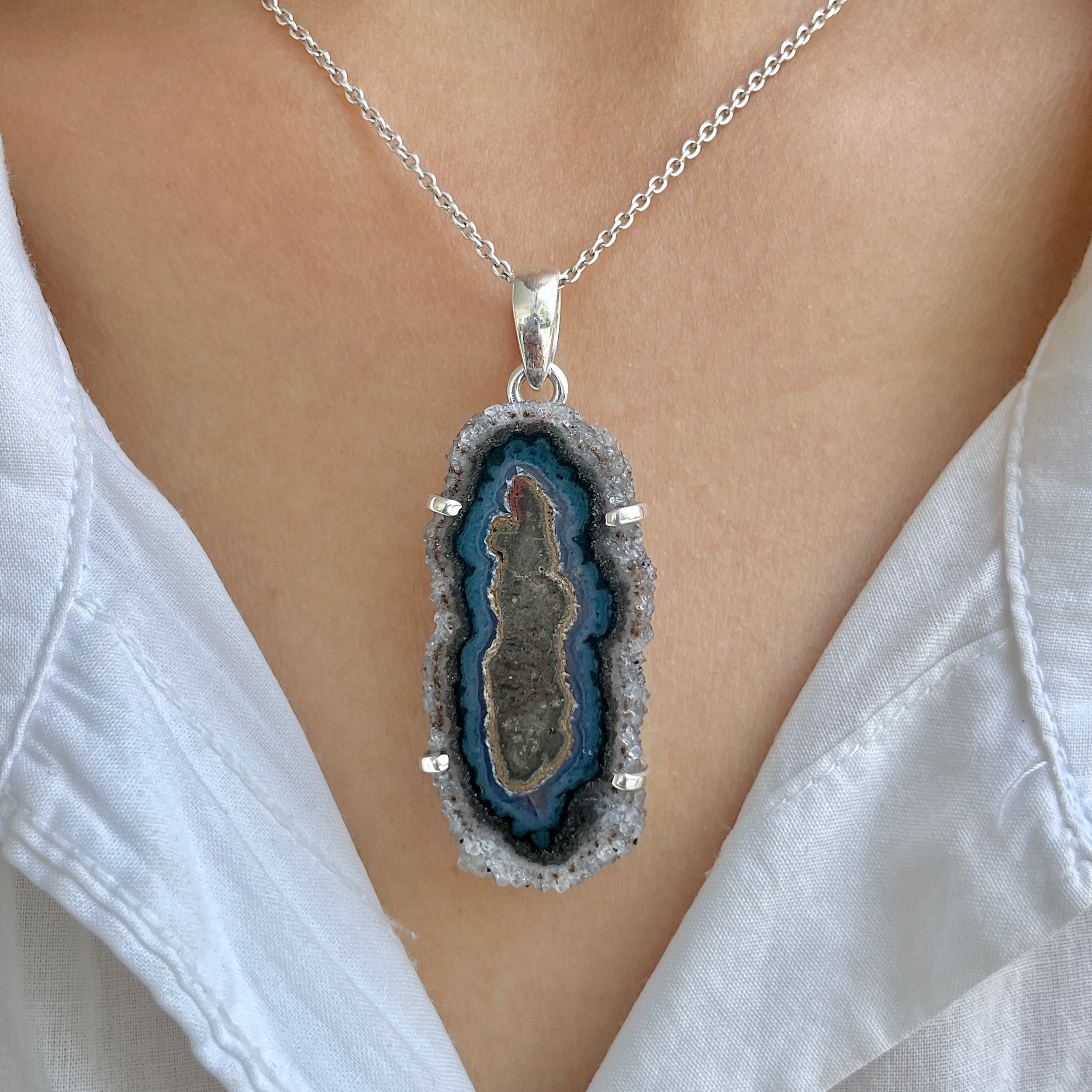 Amethyst Stalactite Pendant-(ASL-P-223.)