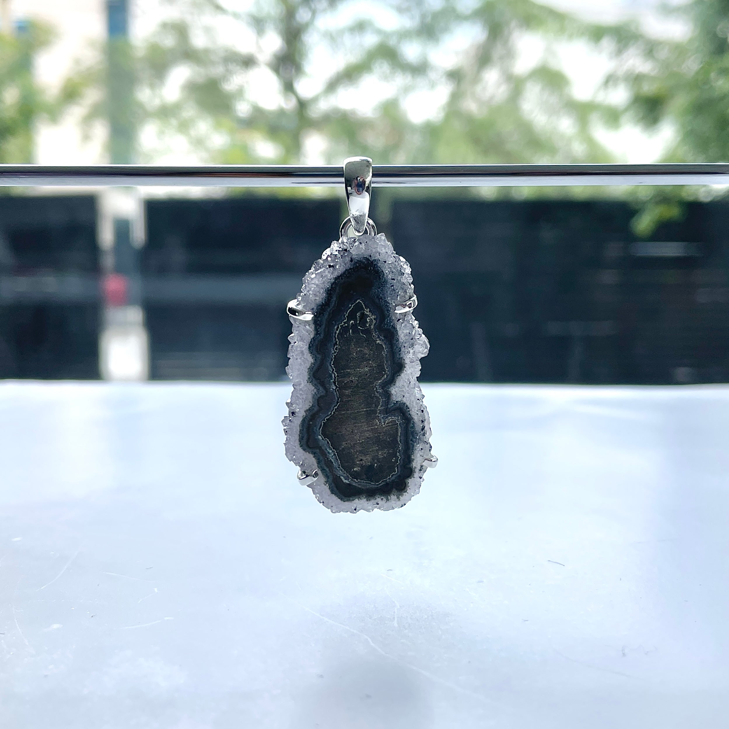 Amethyst Stalactite Pendant-(ASL-P-225.)