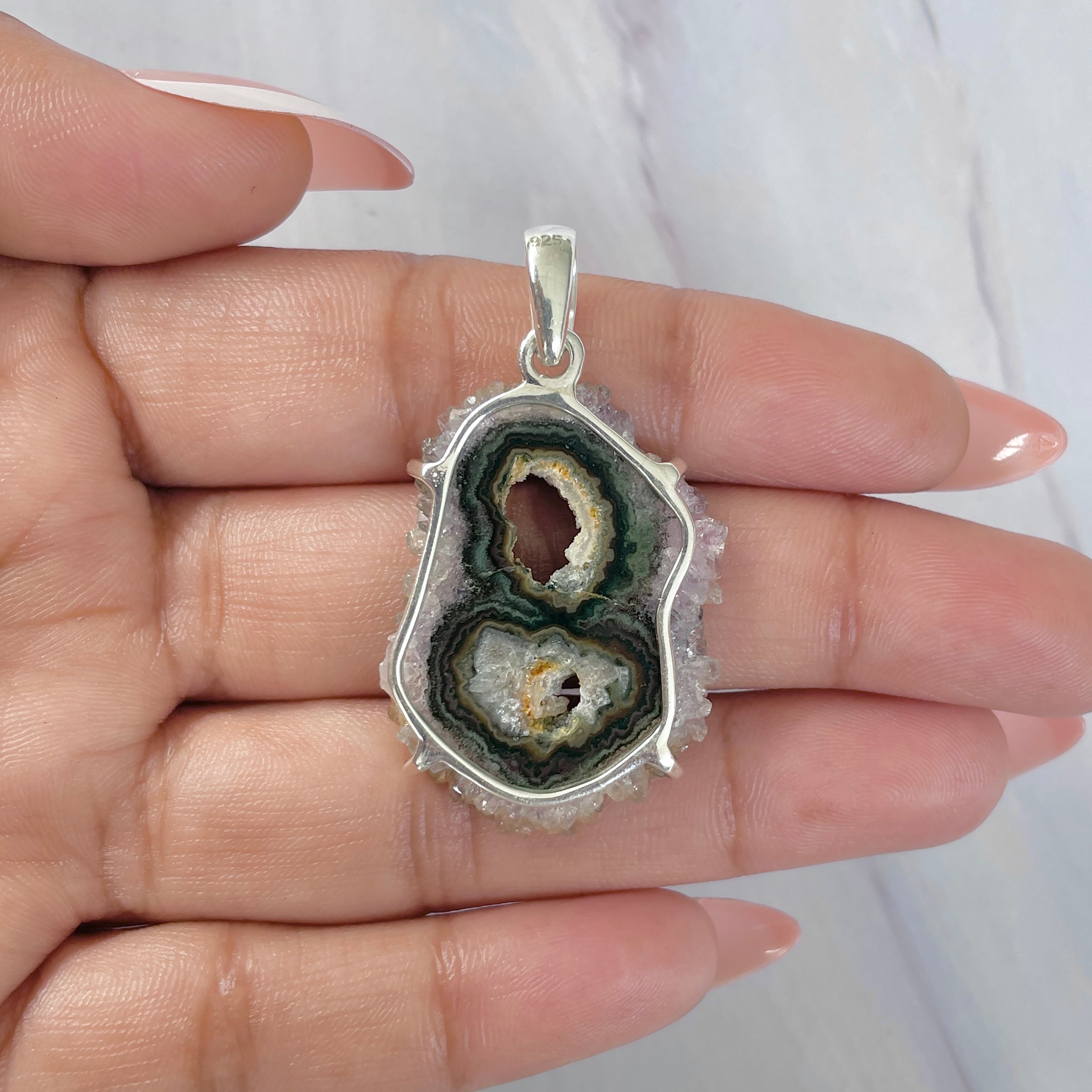Amethyst Stalactite Pendant-(ASL-P-226.)