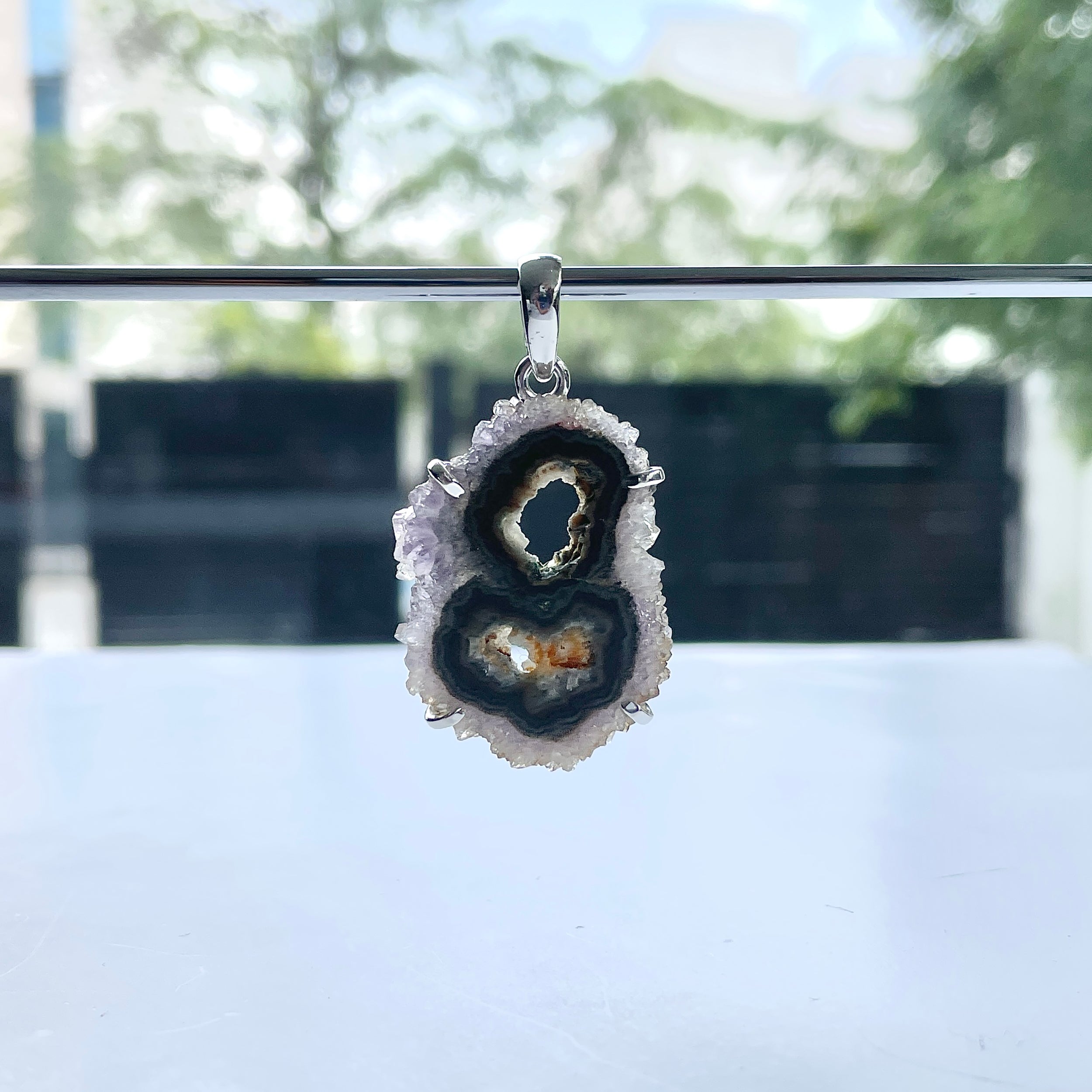 Amethyst Stalactite Pendant-(ASL-P-226.)