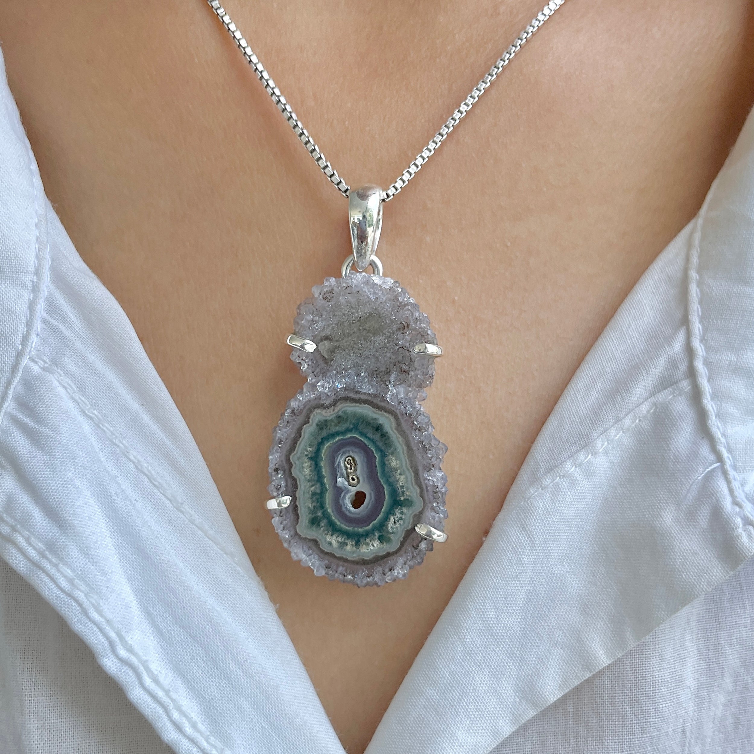 Amethyst Stalactite Pendant-(ASL-P-227.)