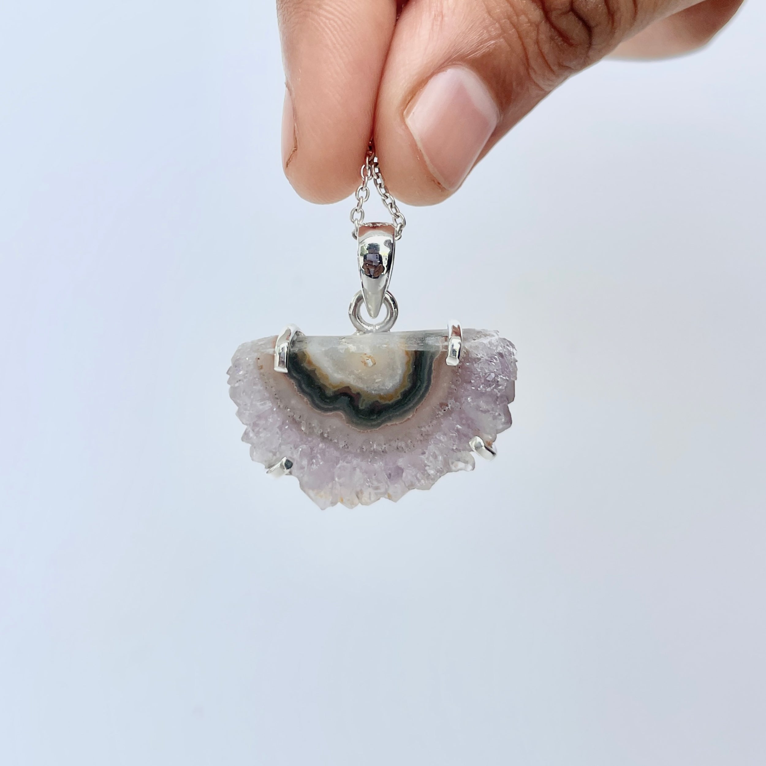 Amethyst Stalactite Pendant-(ASL-P-228.)