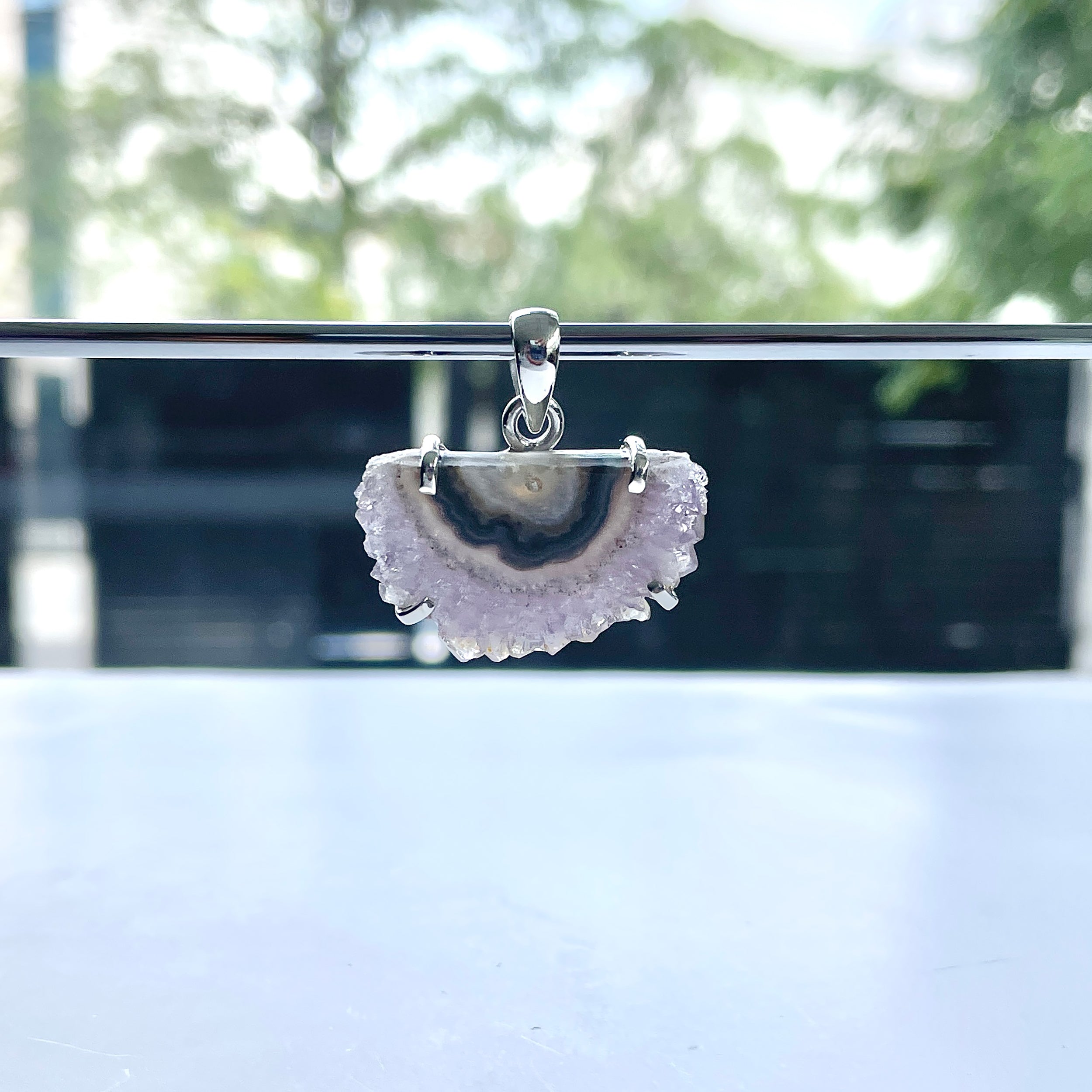 Amethyst Stalactite Pendant-(ASL-P-228.)