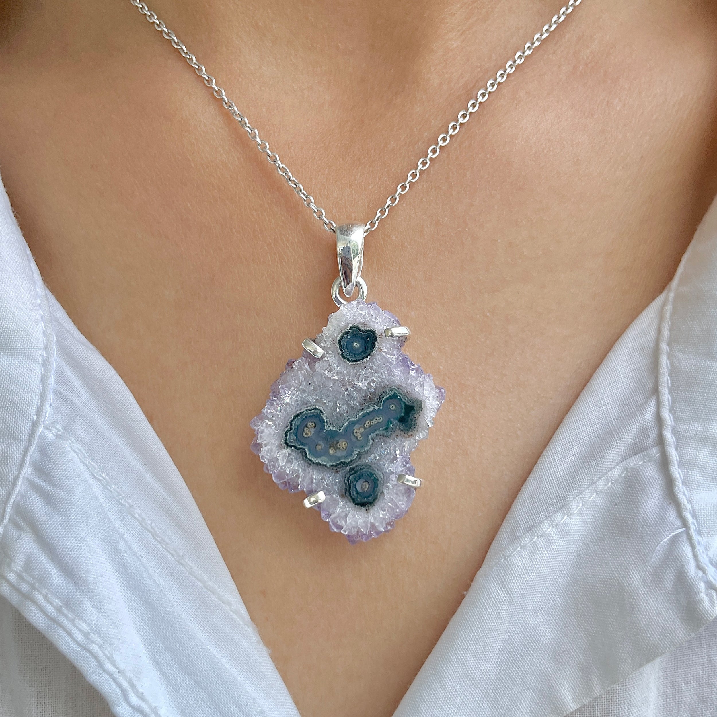 Amethyst Stalactite Pendant-(ASL-P-229.)