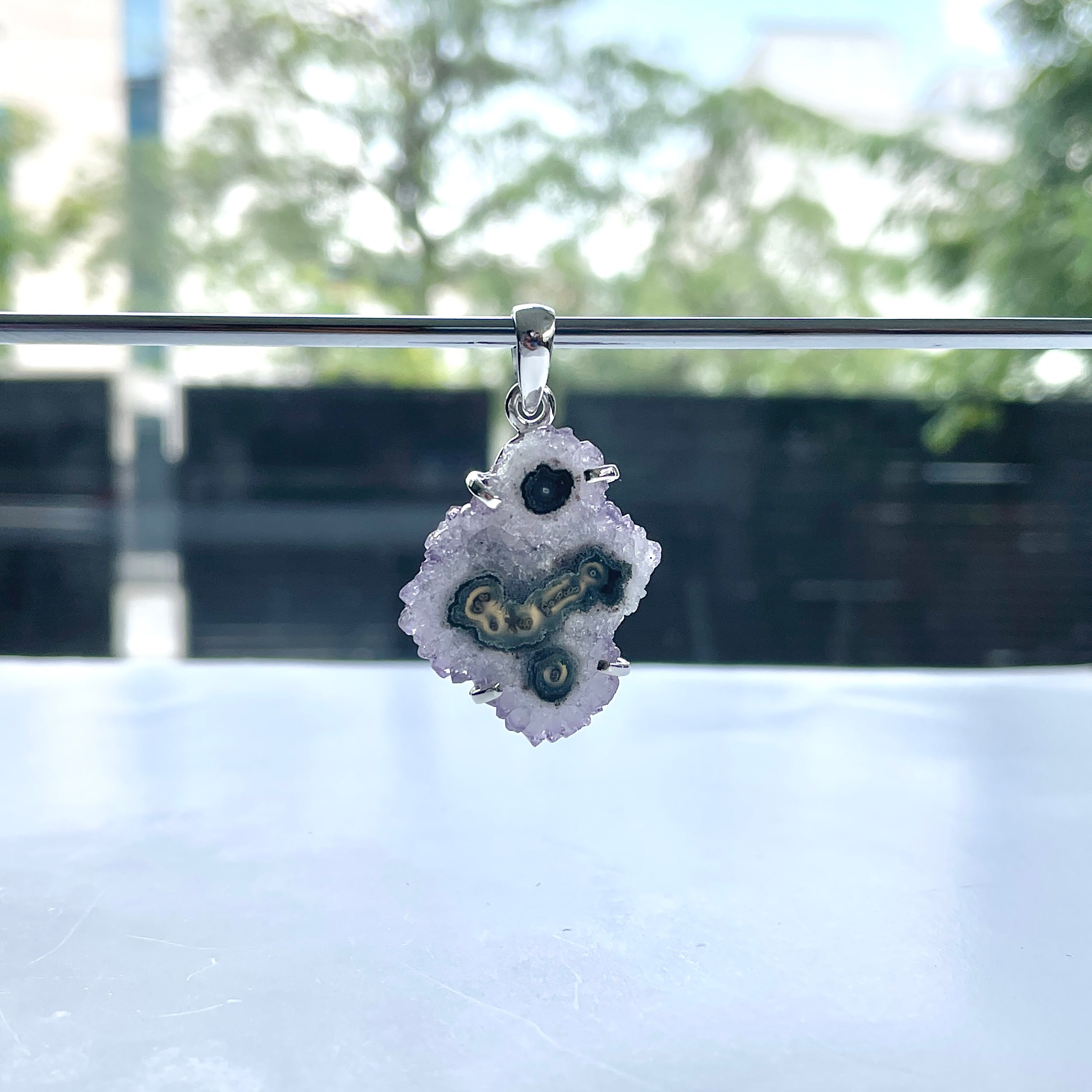 Amethyst Stalactite Pendant-(ASL-P-229.)