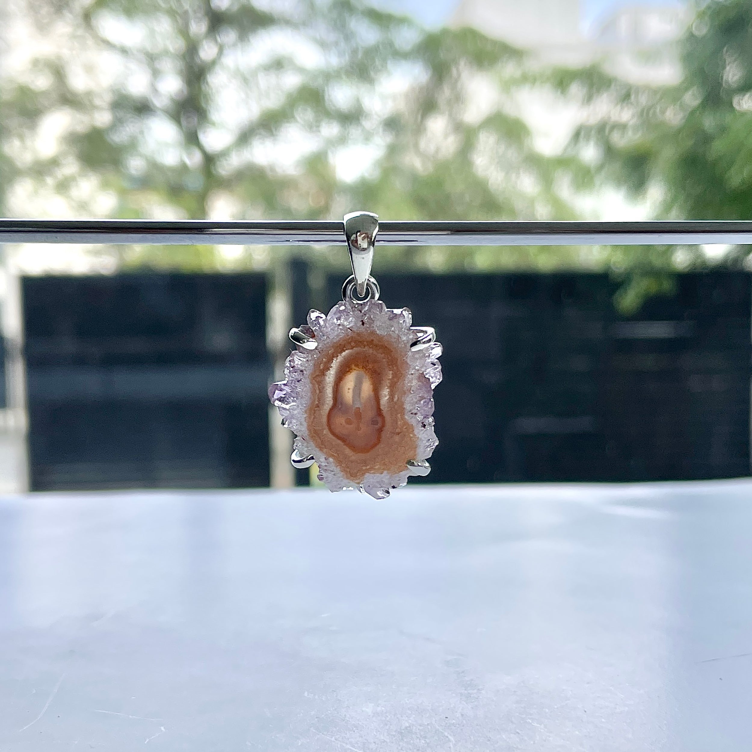 Amethyst Stalactite Pendant-(ASL-P-23.)
