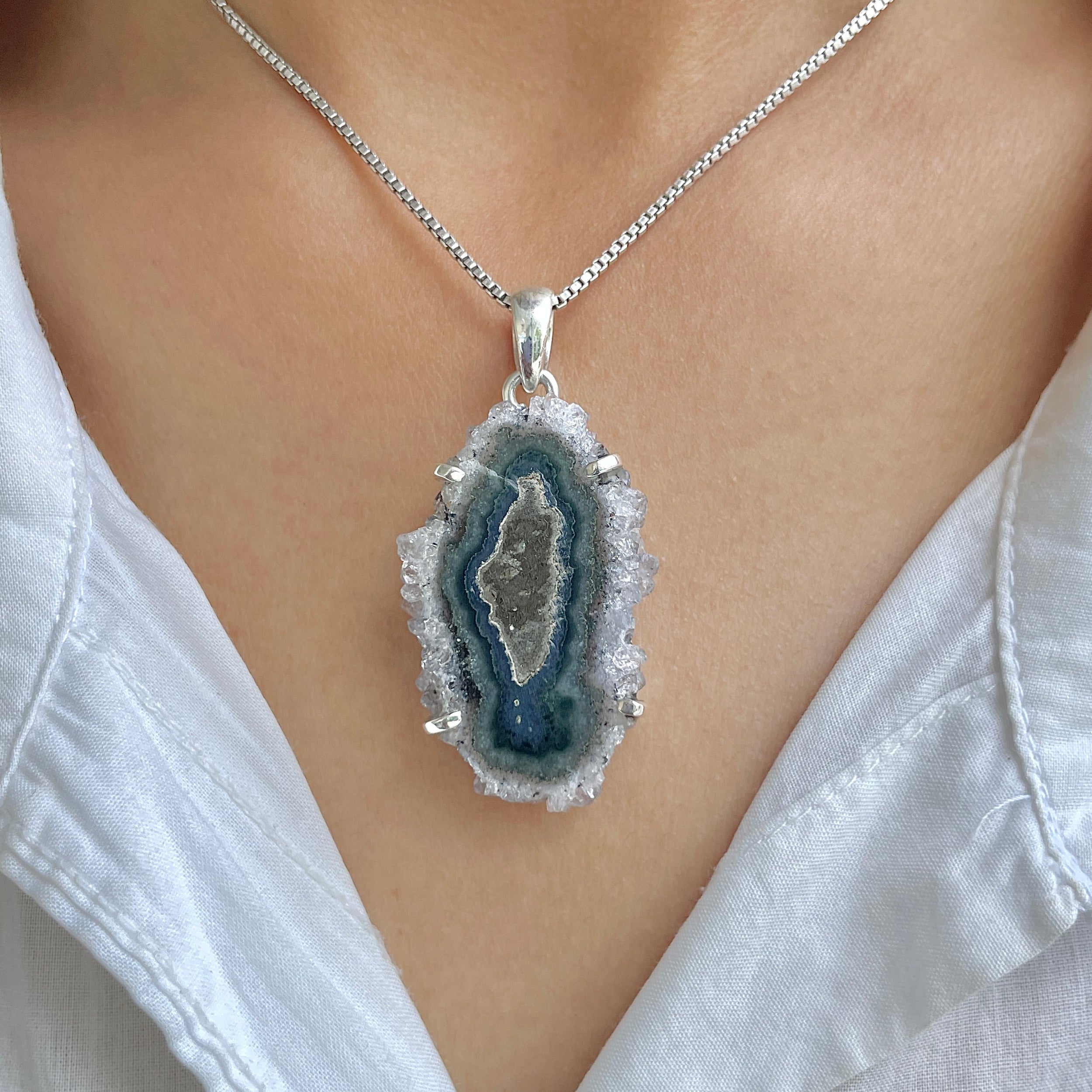 Amethyst Stalactite Pendant-(ASL-P-230.)