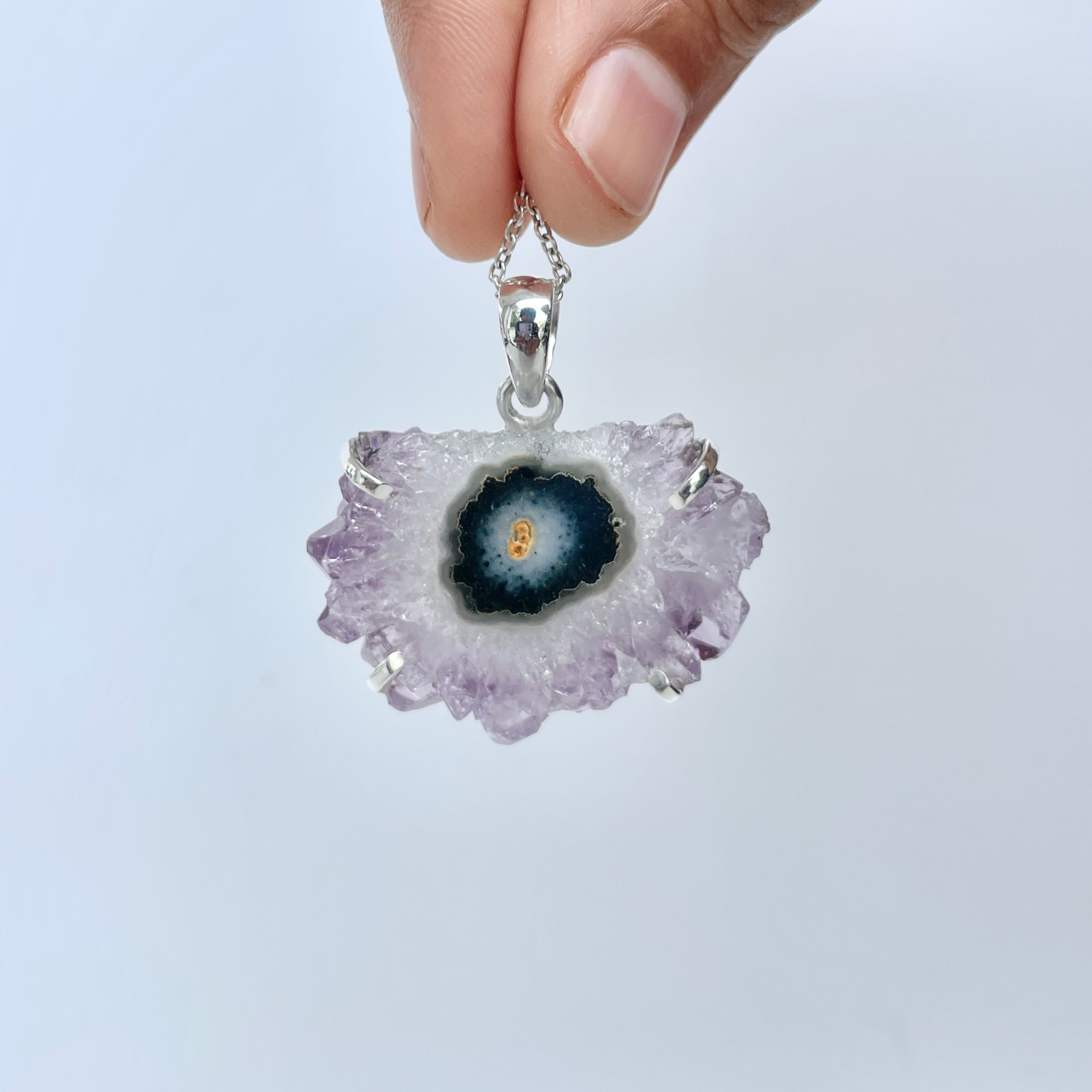 Amethyst Stalactite Pendant-(ASL-P-231.)