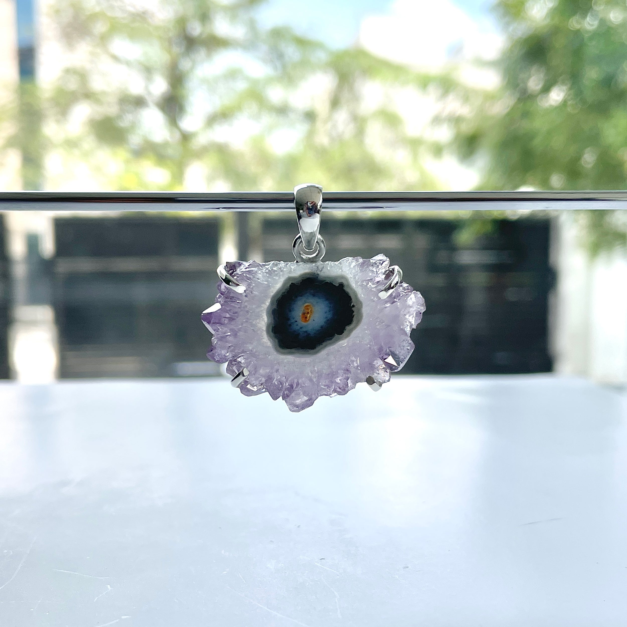 Amethyst Stalactite Pendant-(ASL-P-231.)