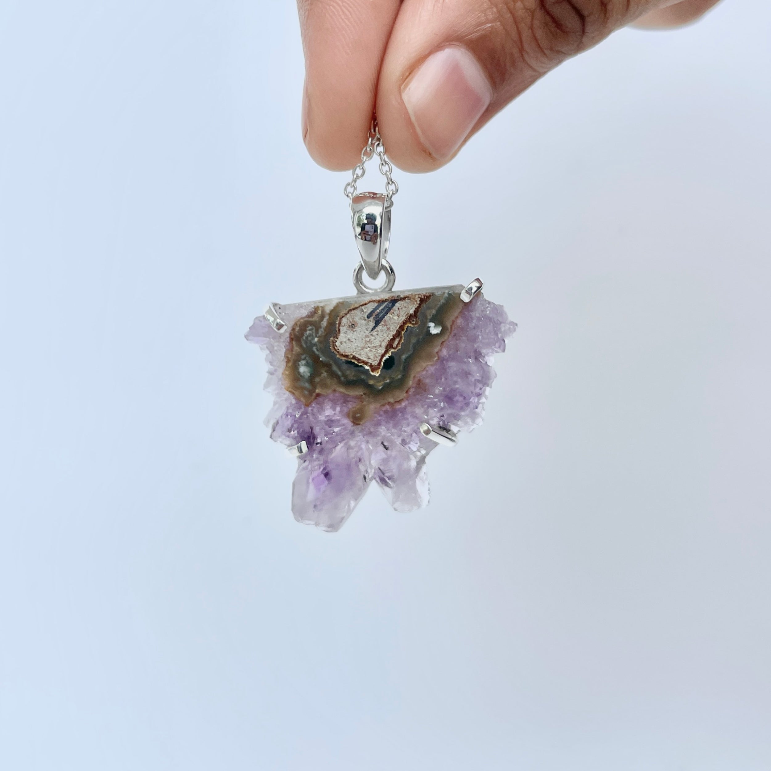 Amethyst Stalactite Pendant-(ASL-P-232.)