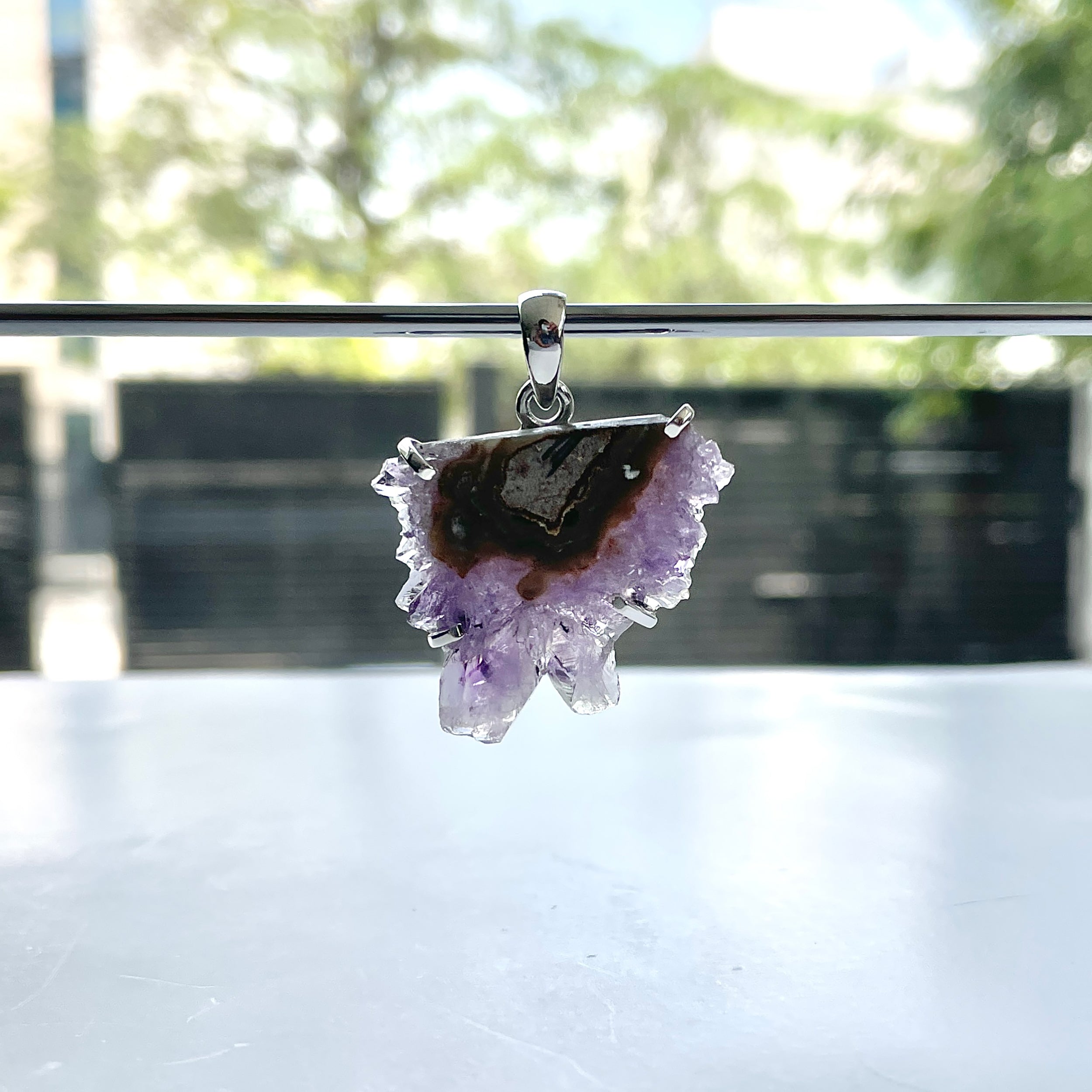 Amethyst Stalactite Pendant-(ASL-P-232.)