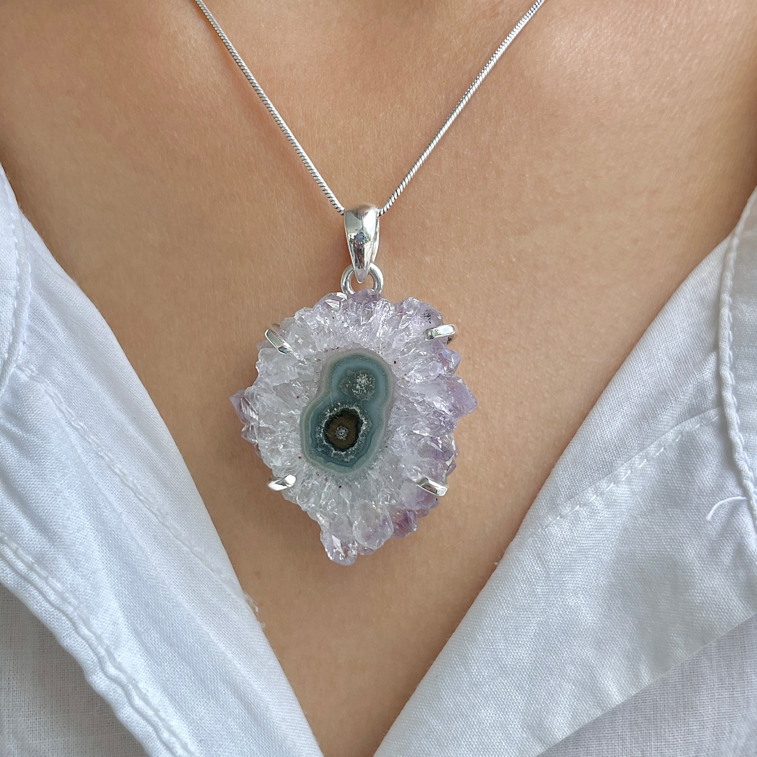 Amethyst Stalactite Pendant-(ASL-P-236.)