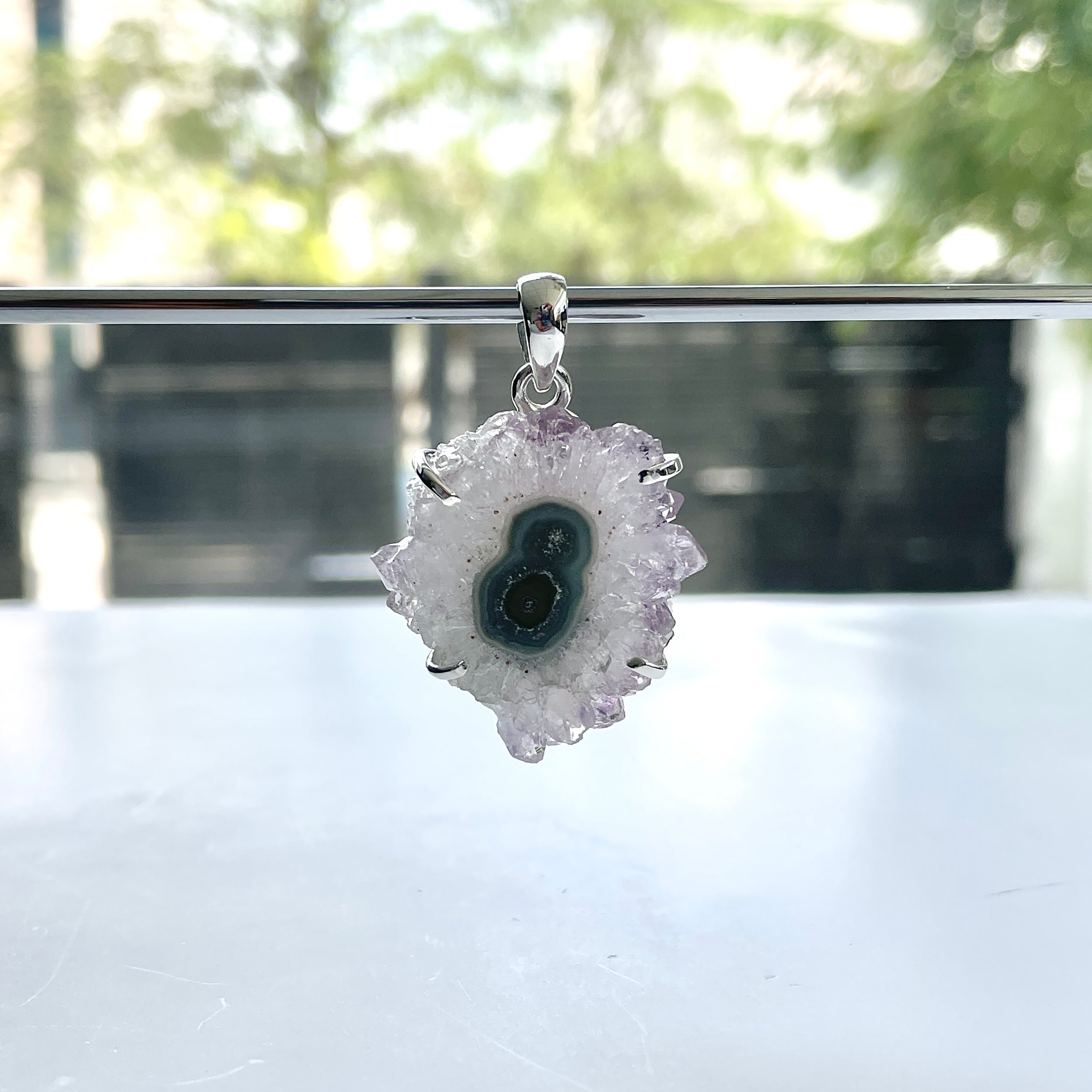 Amethyst Stalactite Pendant-(ASL-P-236.)
