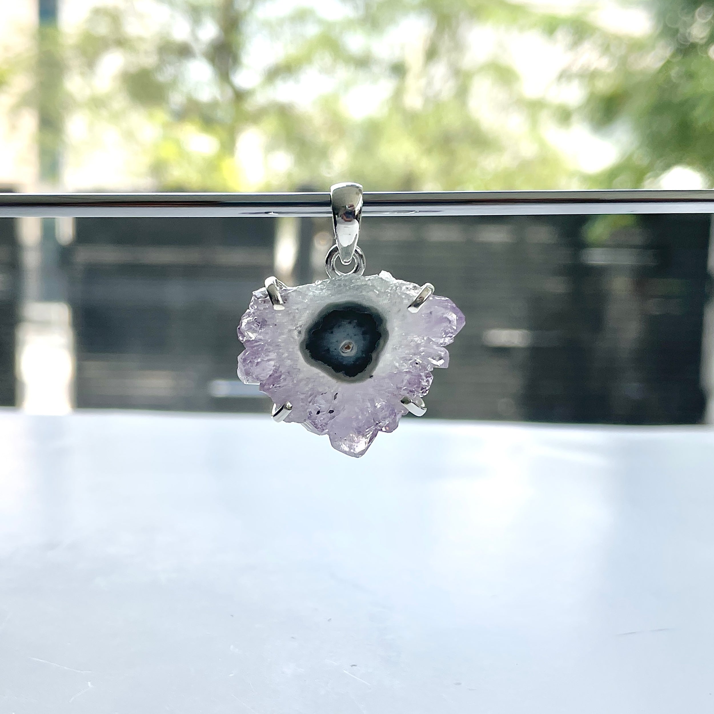 Amethyst Stalactite Pendant-(ASL-P-239.)