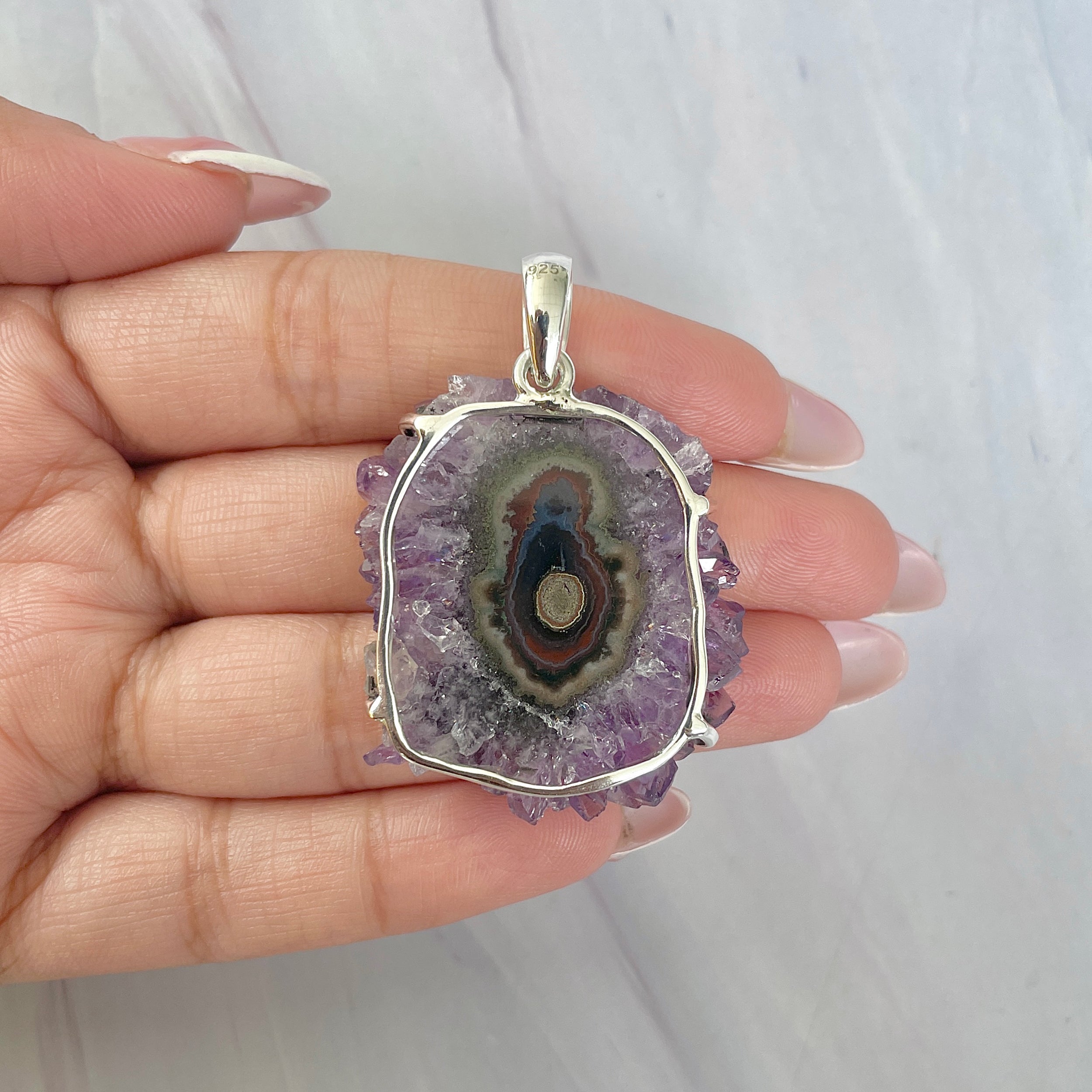 Amethyst Stalactite Pendant-(ASL-P-24.)
