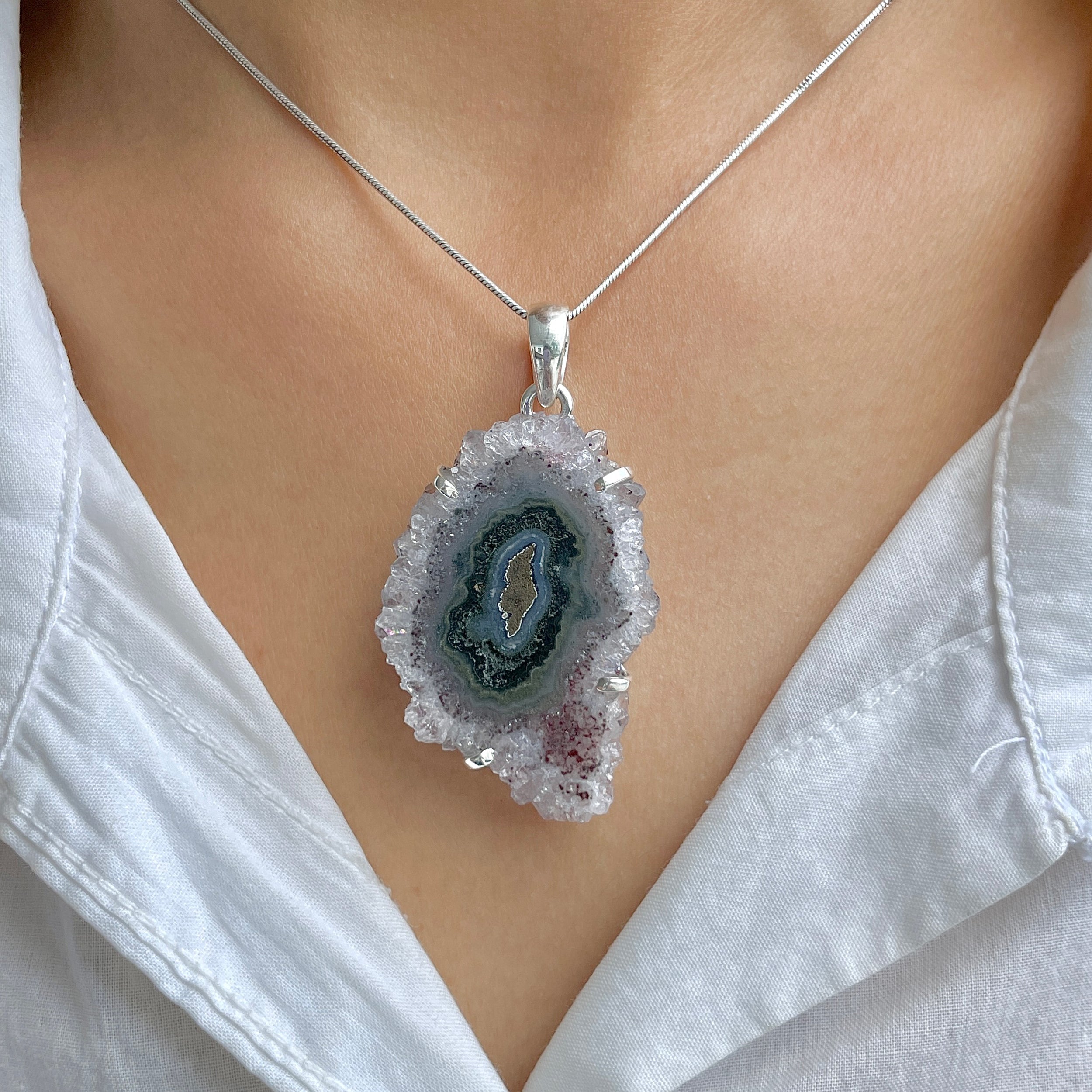 Amethyst Stalactite Pendant-(ASL-P-240.)