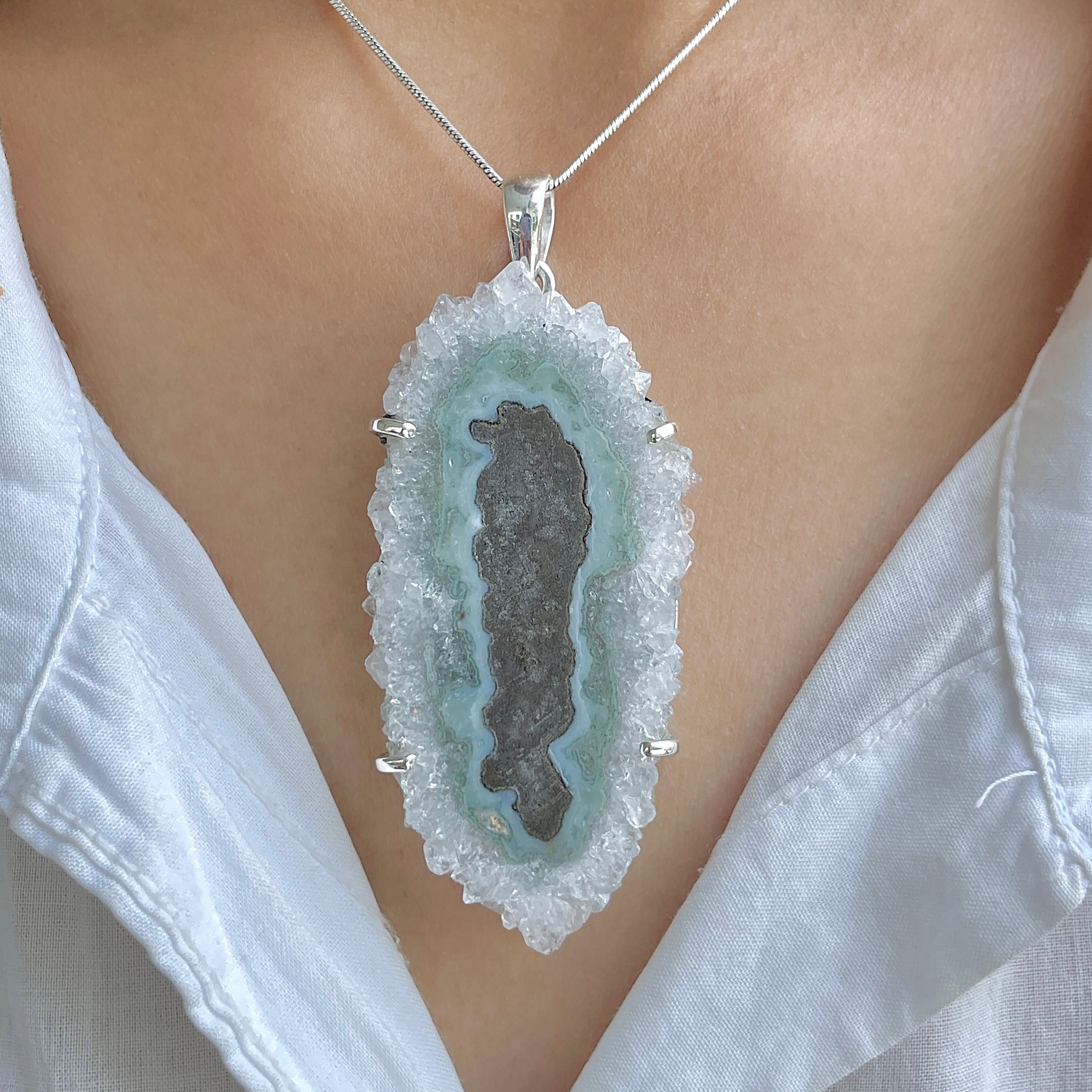 Amethyst Stalactite Pendant-(ASL-P-243.)