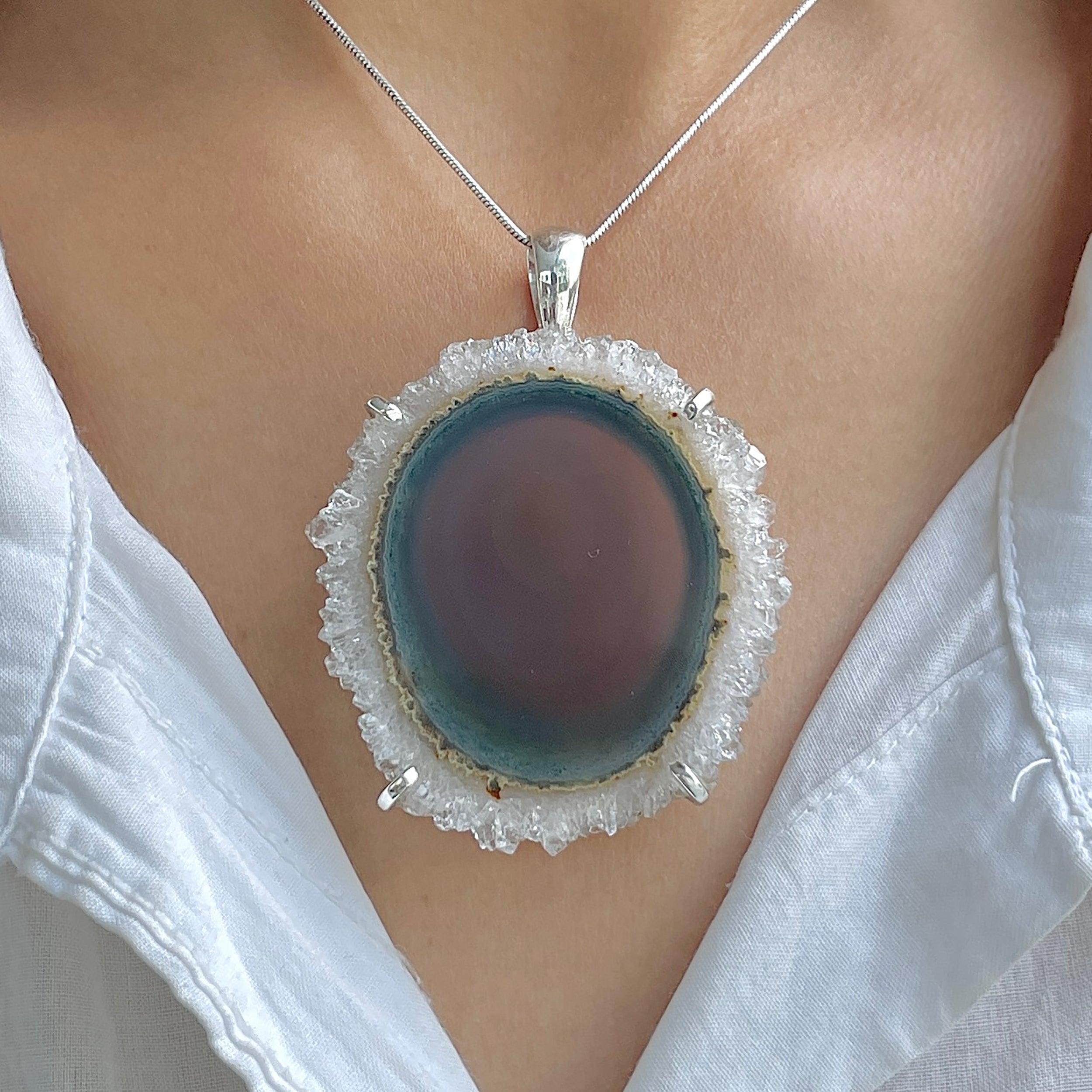 Amethyst Stalactite Pendant-(ASL-P-246.)