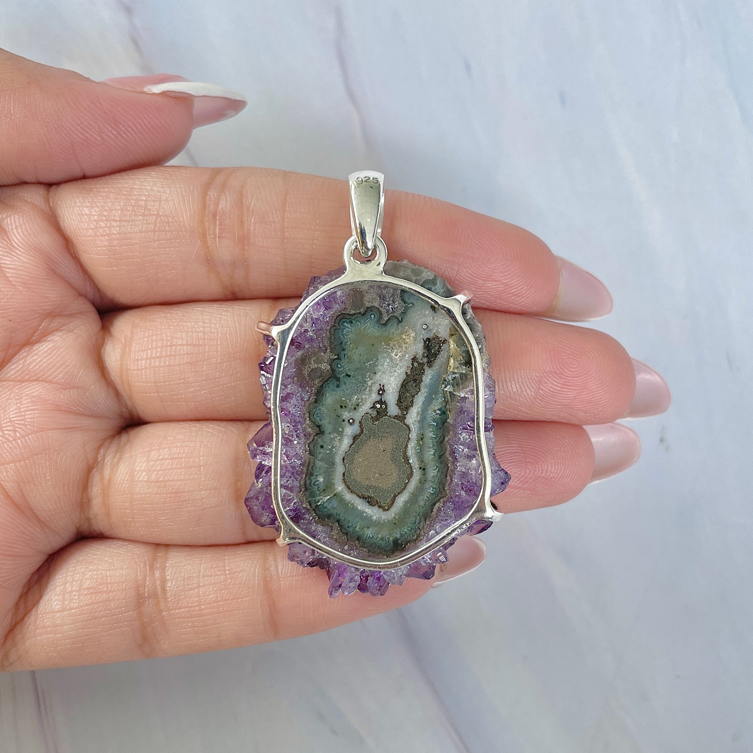 Amethyst Stalactite Pendant-(ASL-P-25.)