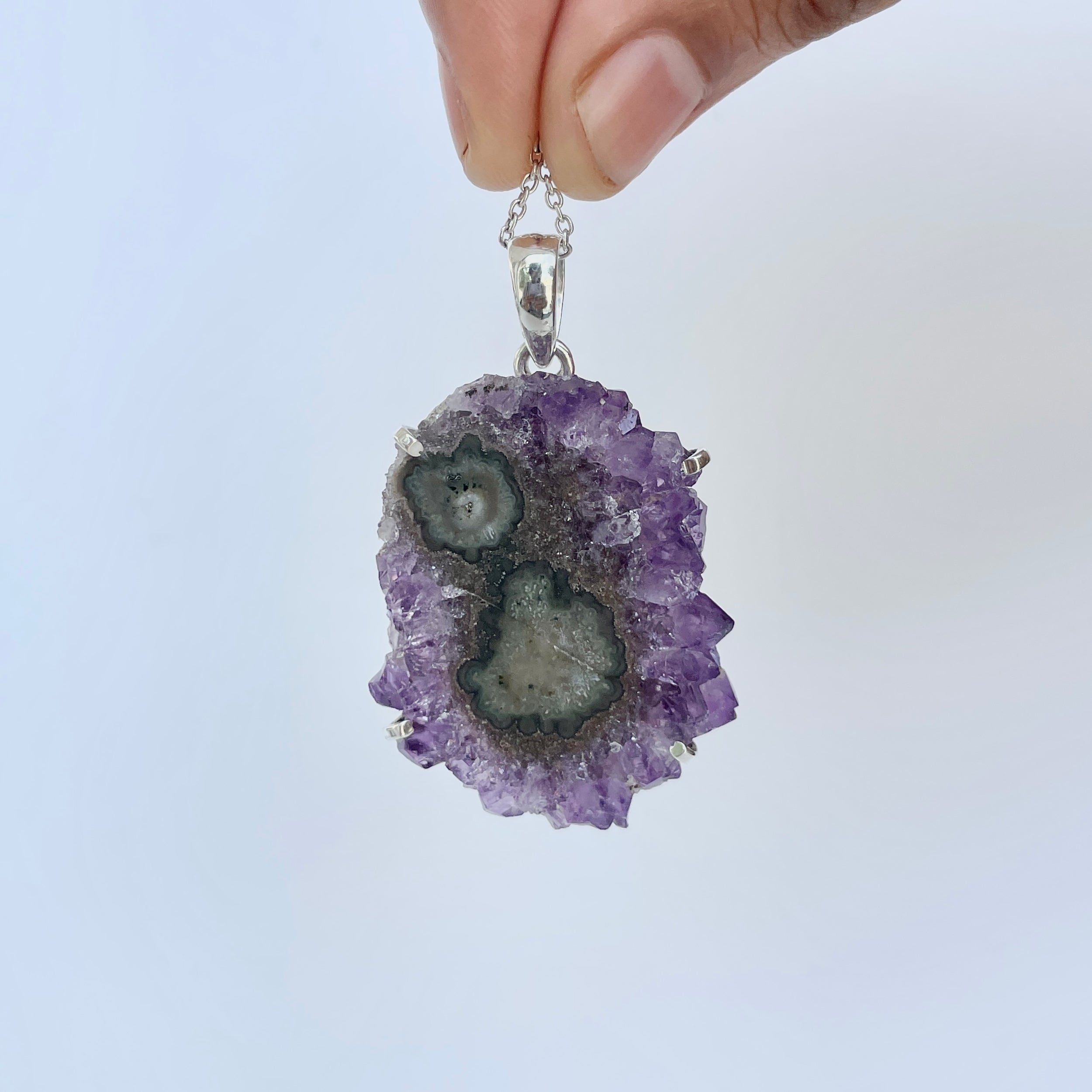 Amethyst Stalactite Pendant-(ASL-P-25.)