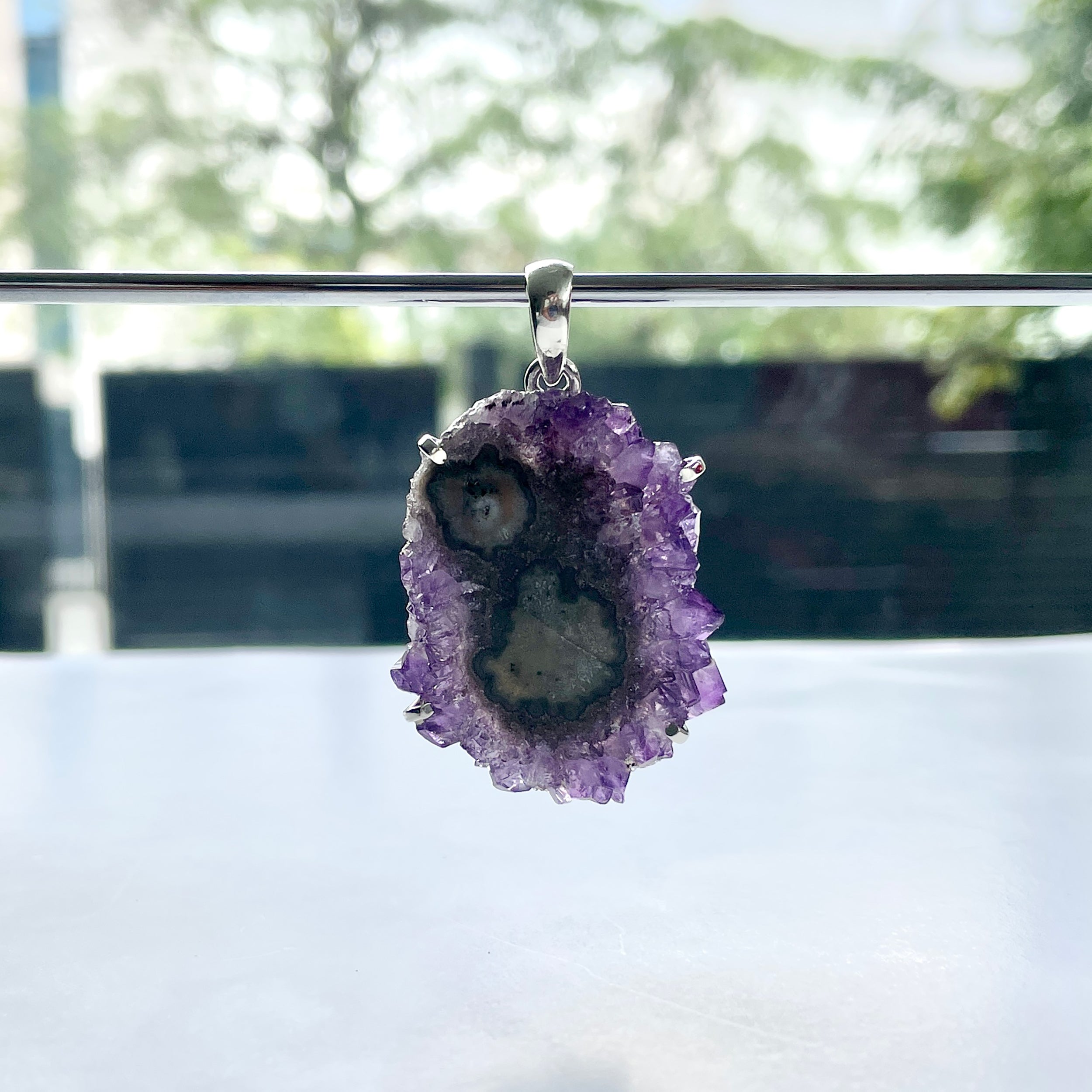 Amethyst Stalactite Pendant-(ASL-P-25.)