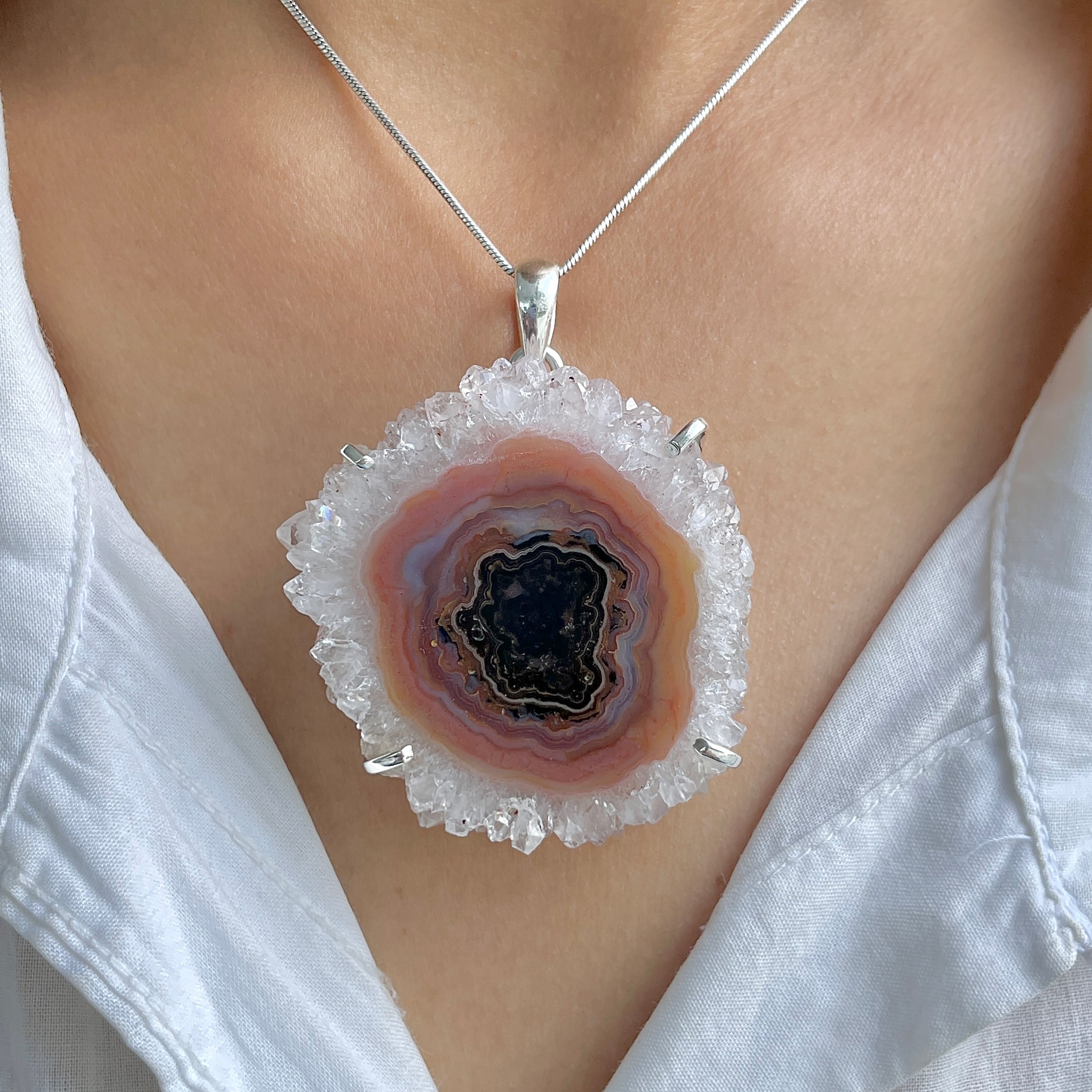 Amethyst Stalactite Pendant-(ASL-P-252.)