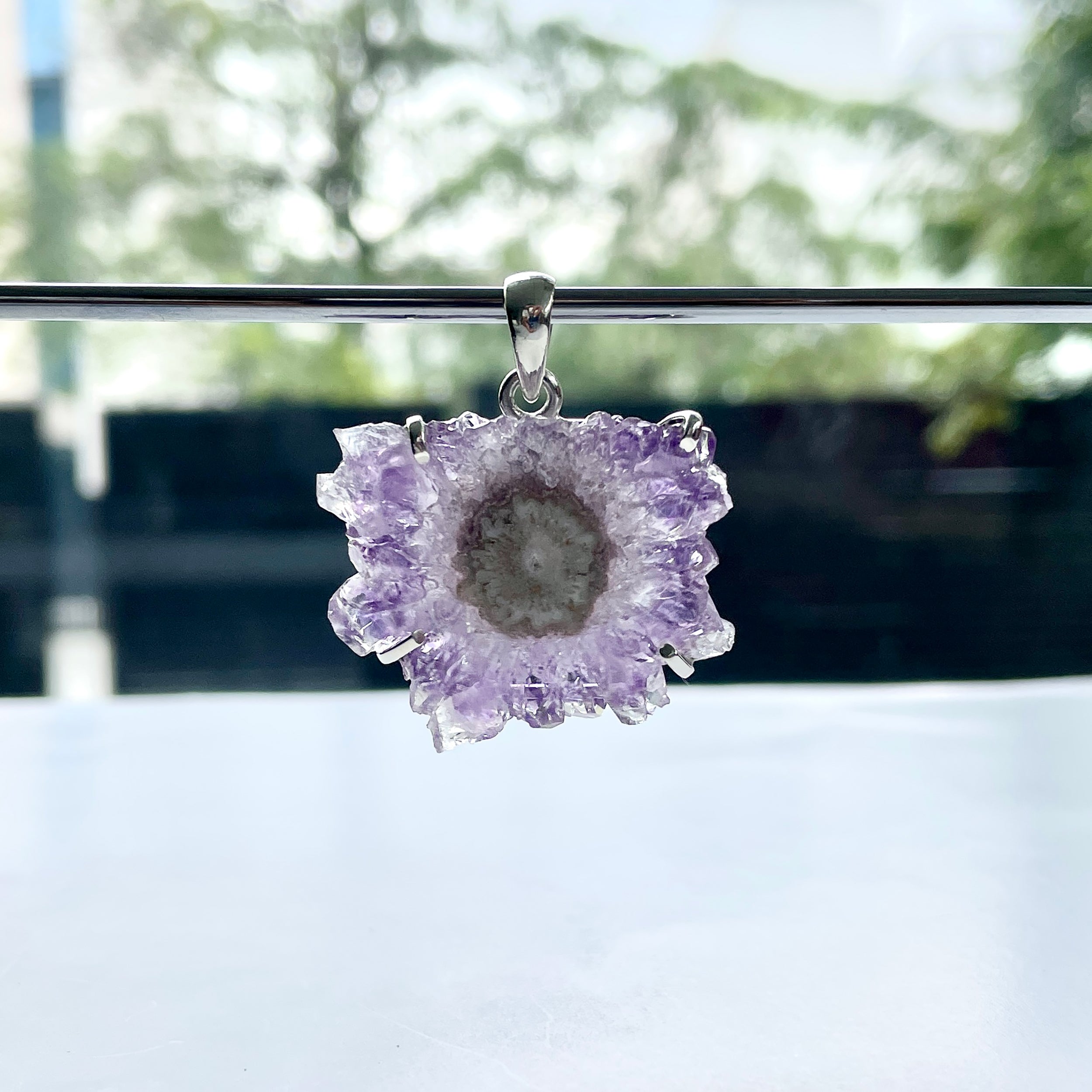 Amethyst Stalactite Pendant-(ASL-P-26.)