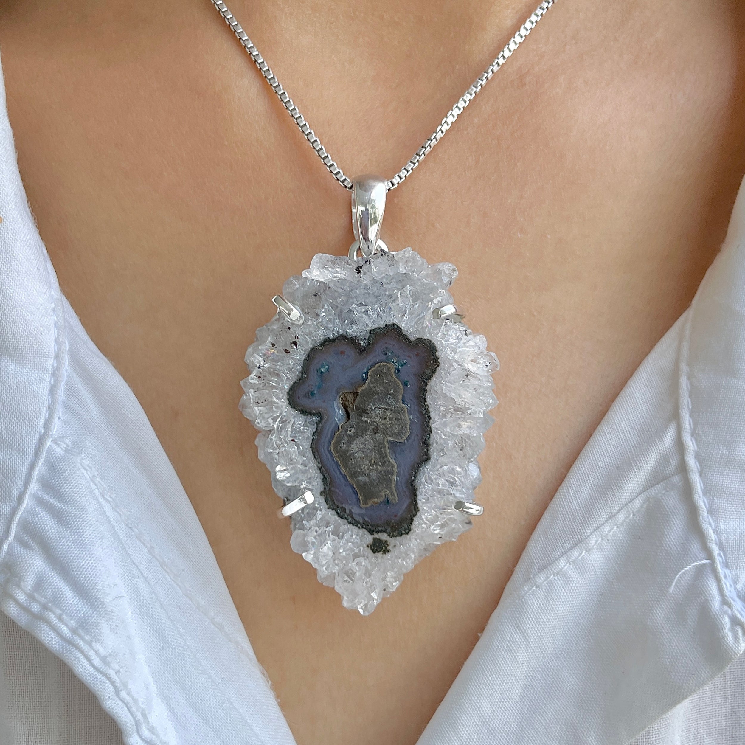 Amethyst Stalactite Pendant-(ASL-P-266.)