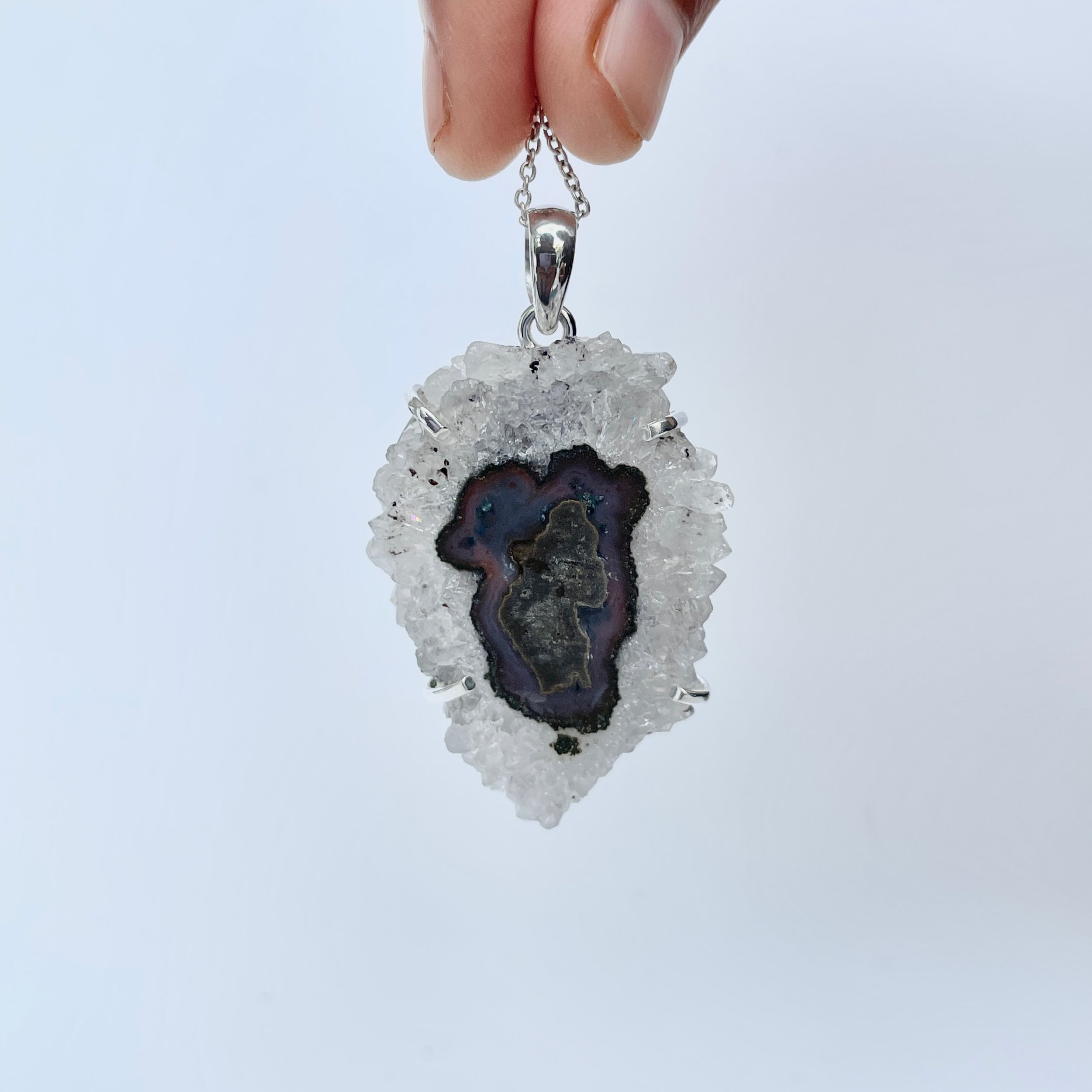 Amethyst Stalactite Pendant-(ASL-P-266.)