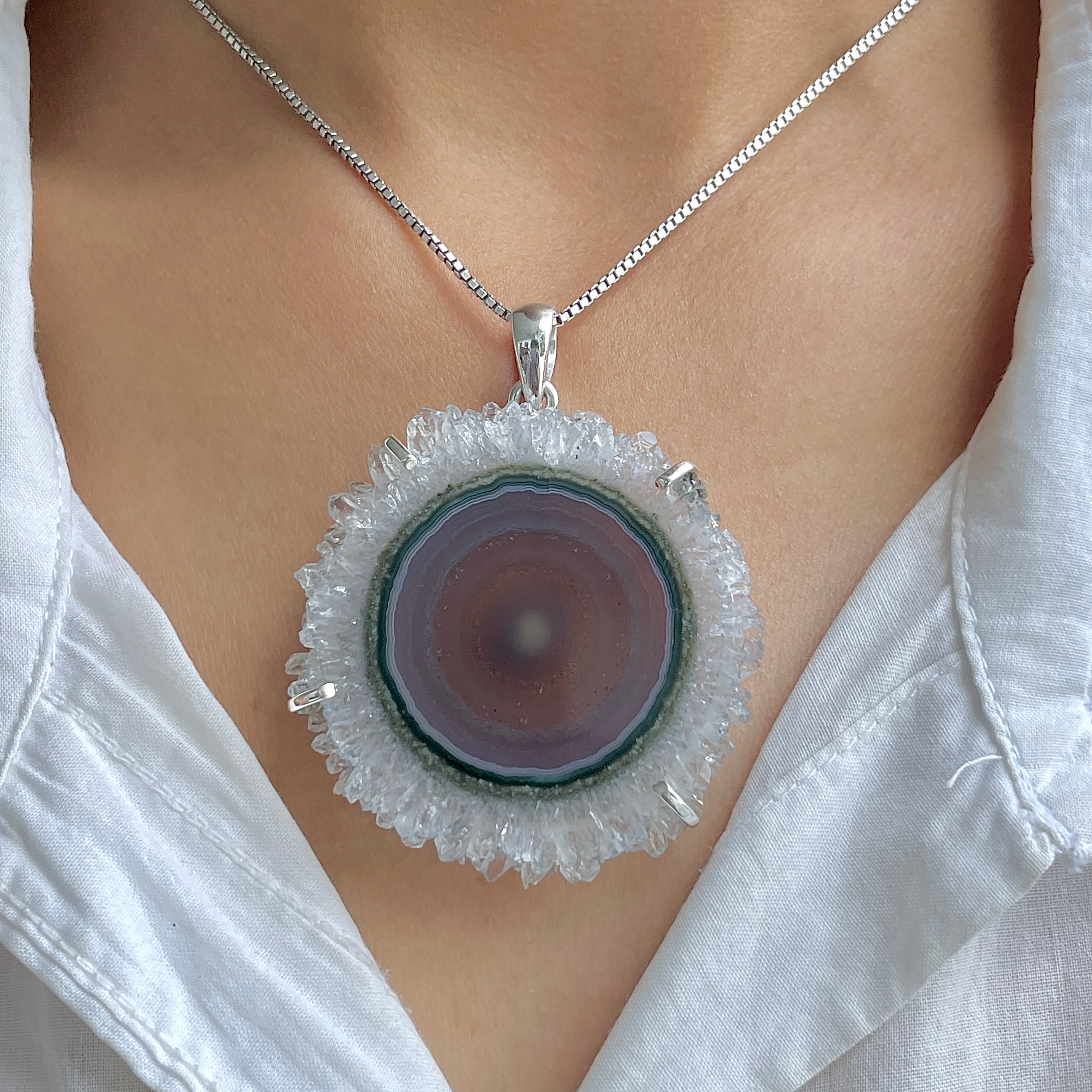 Amethyst Stalactite Pendant-(ASL-P-267.)
