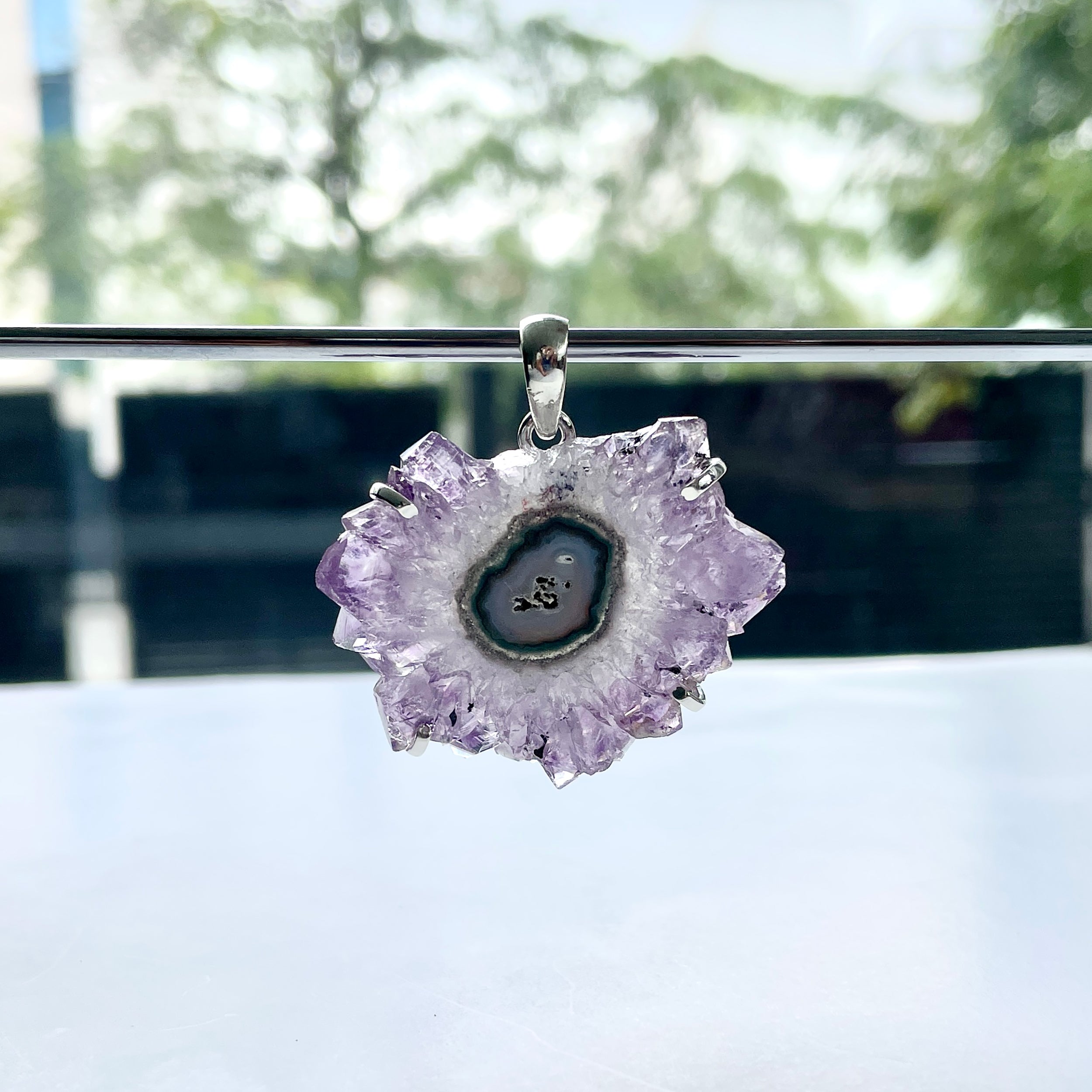 Amethyst Stalactite Pendant-(ASL-P-27.)