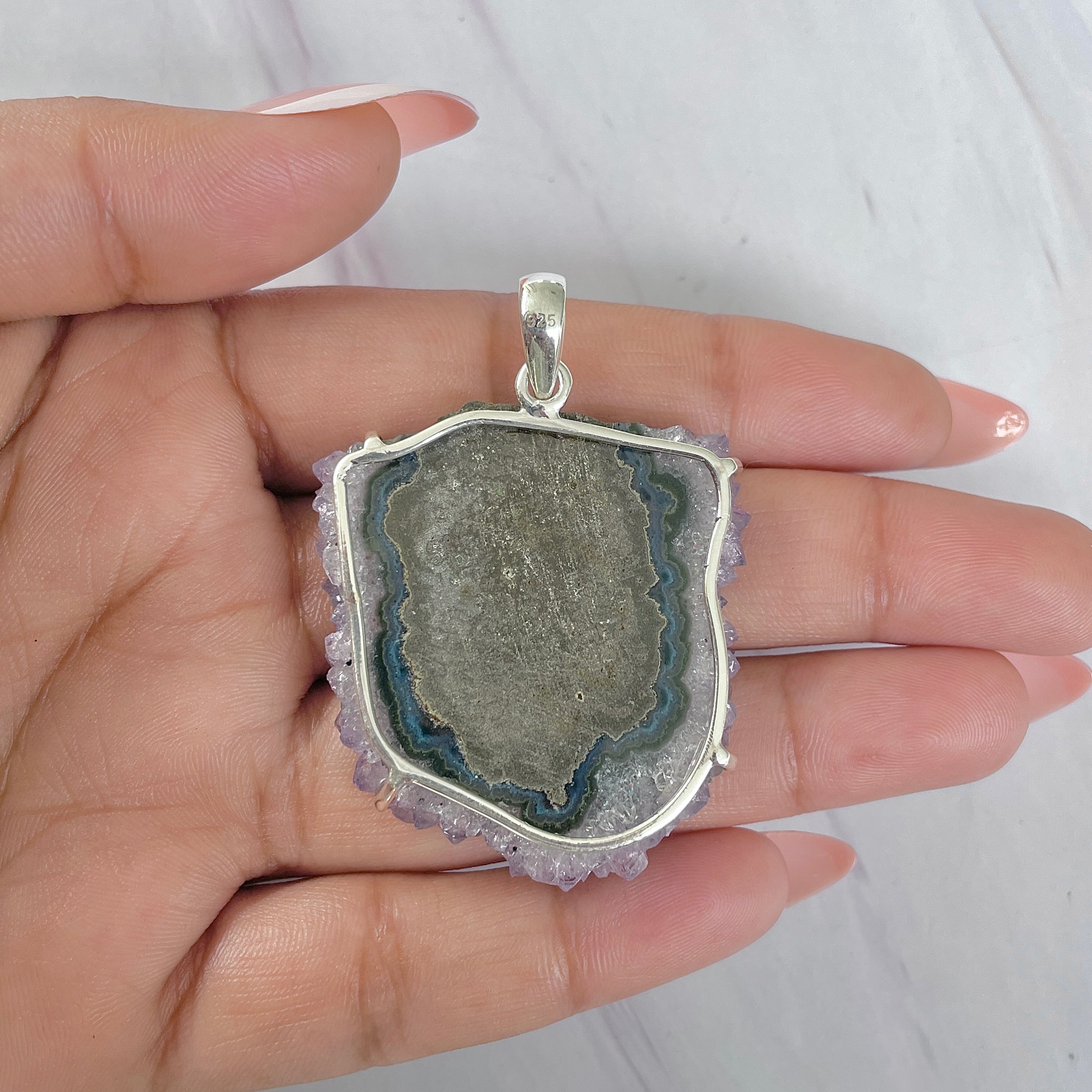 Amethyst Stalactite Pendant-(ASL-P-271.)