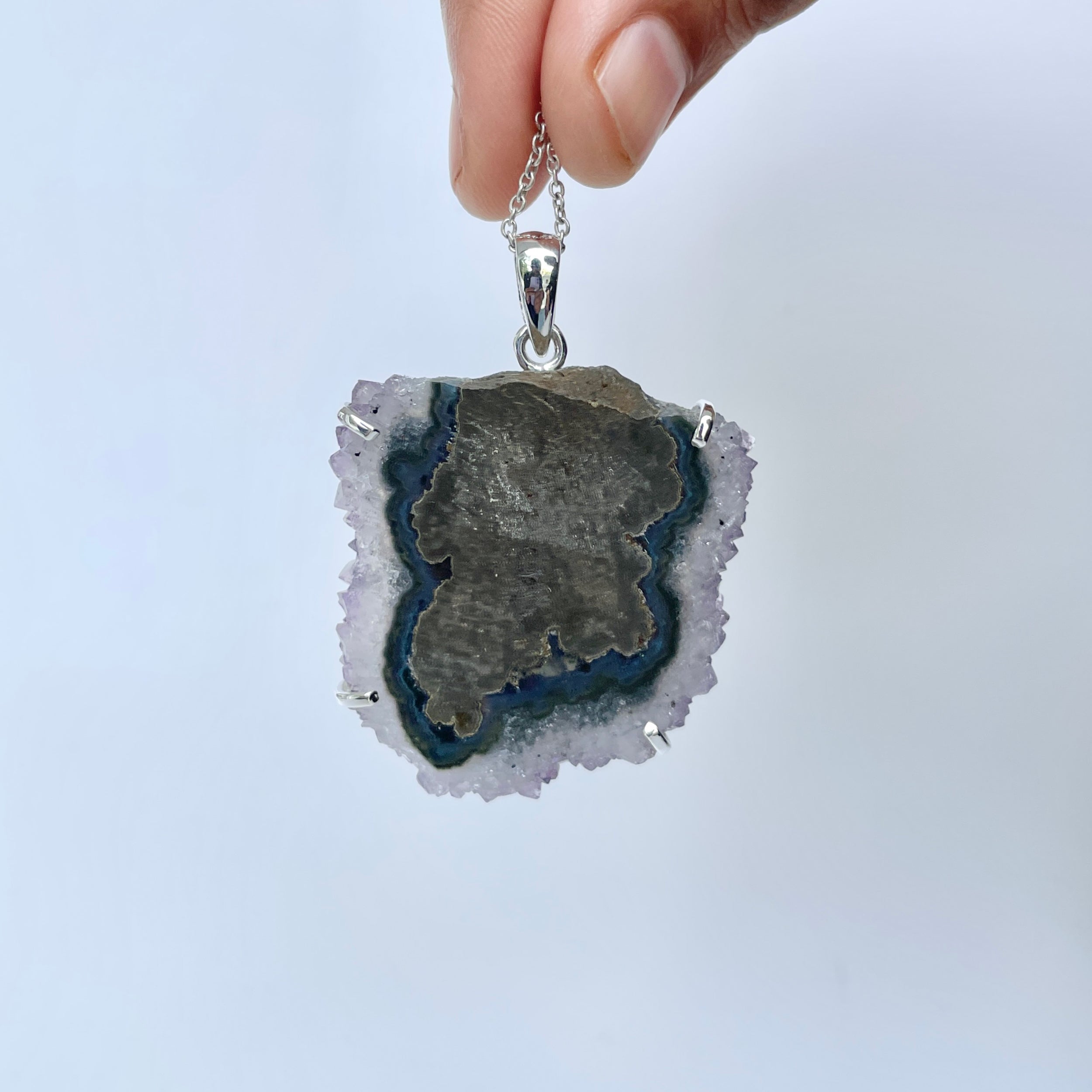 Amethyst Stalactite Pendant-(ASL-P-271.)