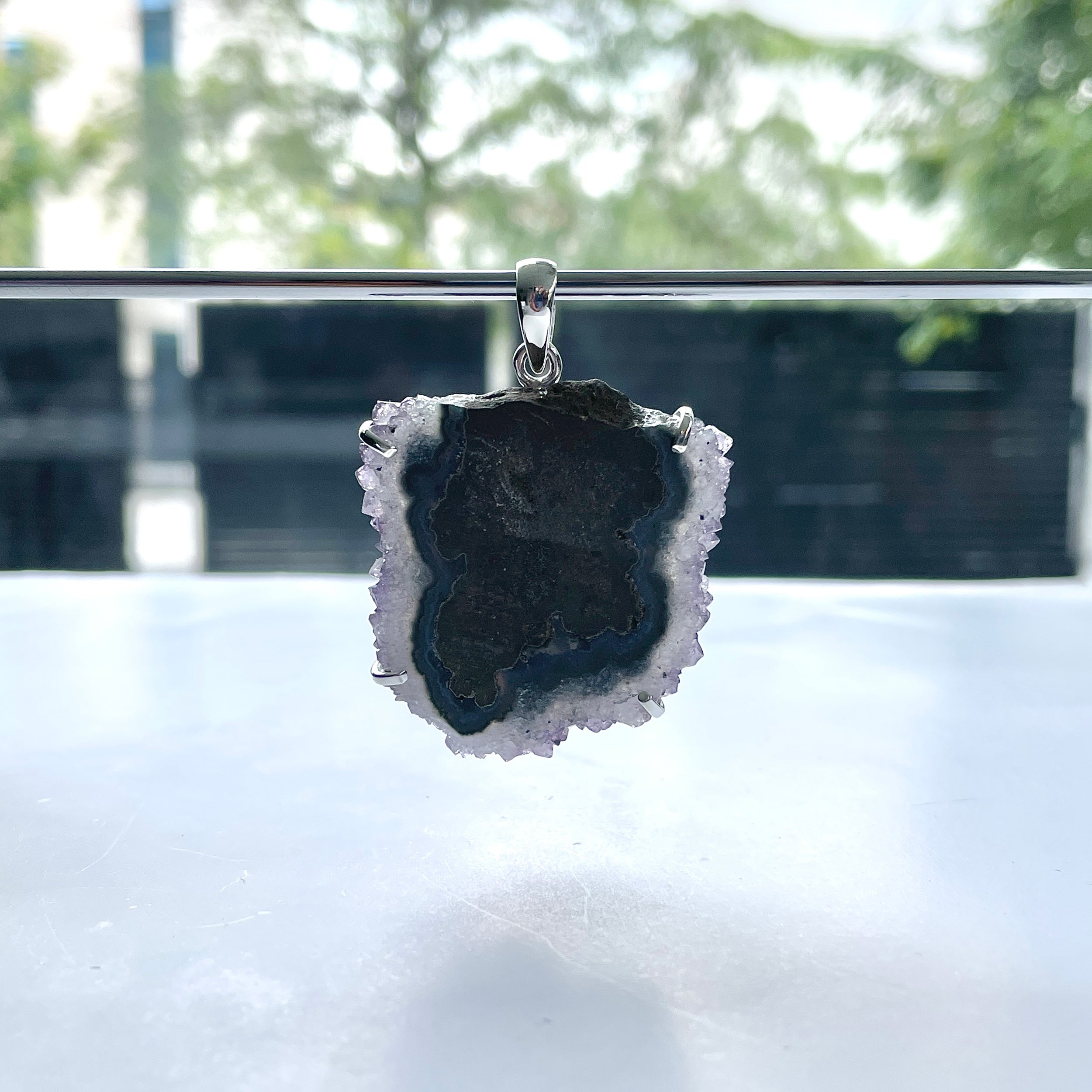 Amethyst Stalactite Pendant-(ASL-P-271.)