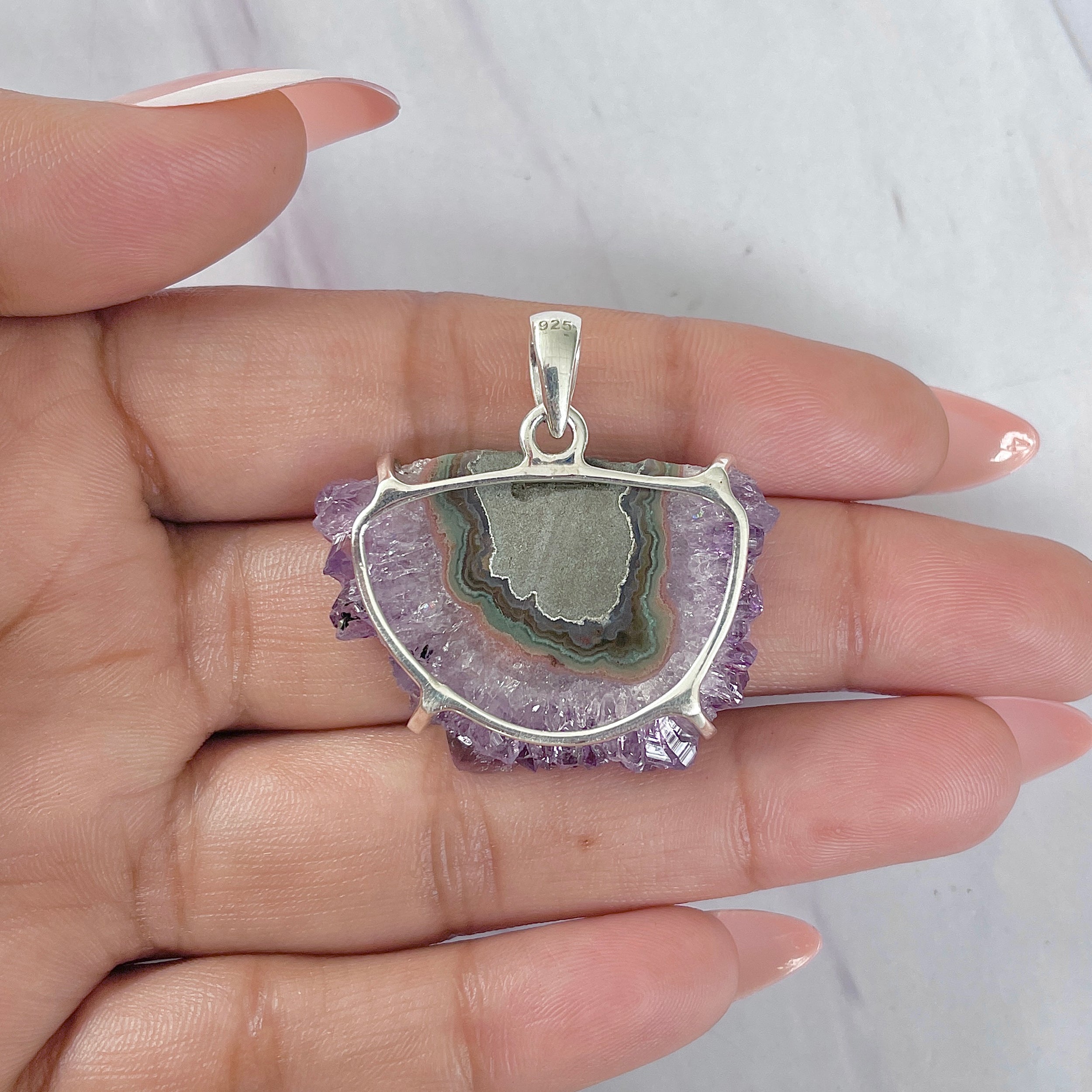 Amethyst Stalactite Pendant-(ASL-P-273.)