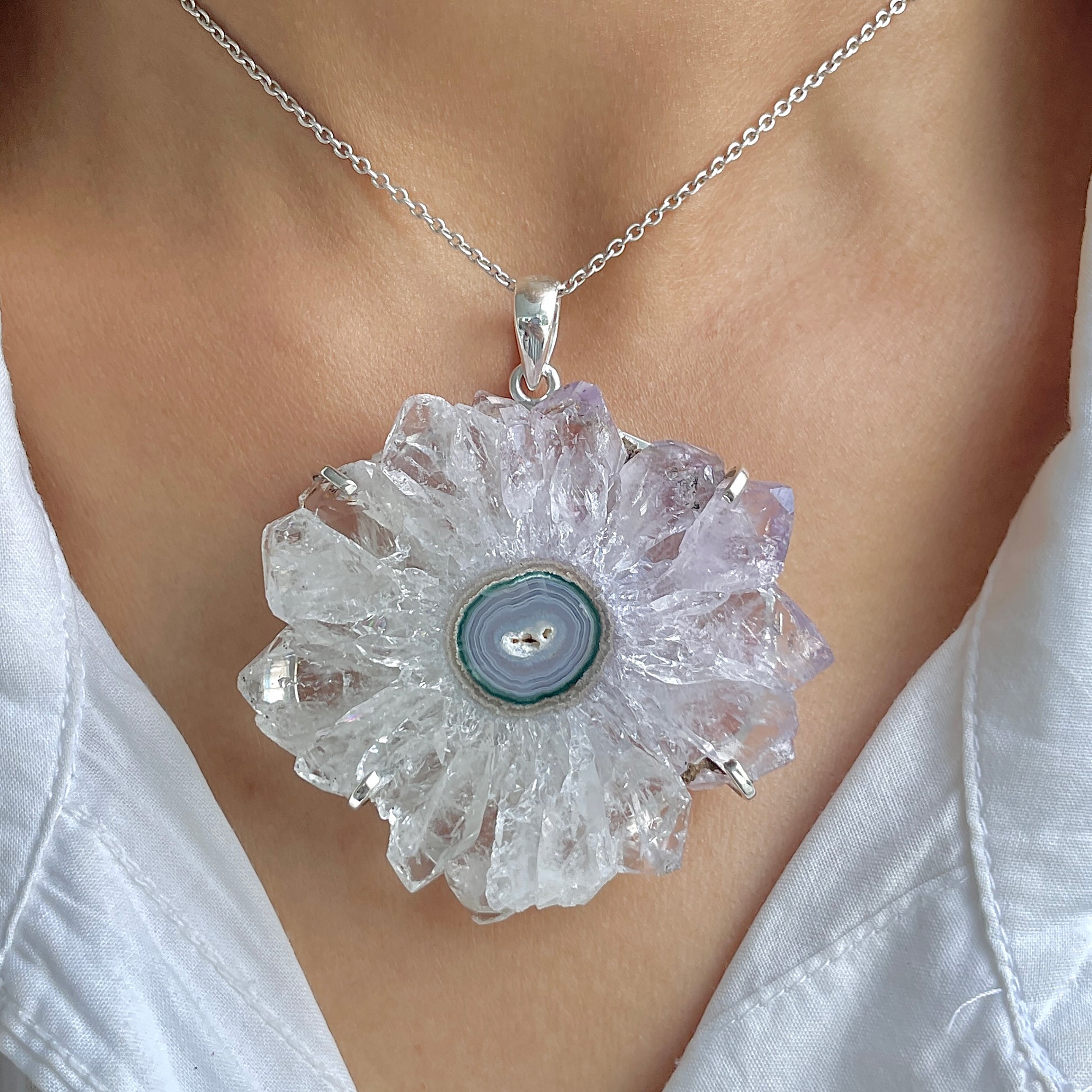 Amethyst Stalactite Pendant-(ASL-P-274.)