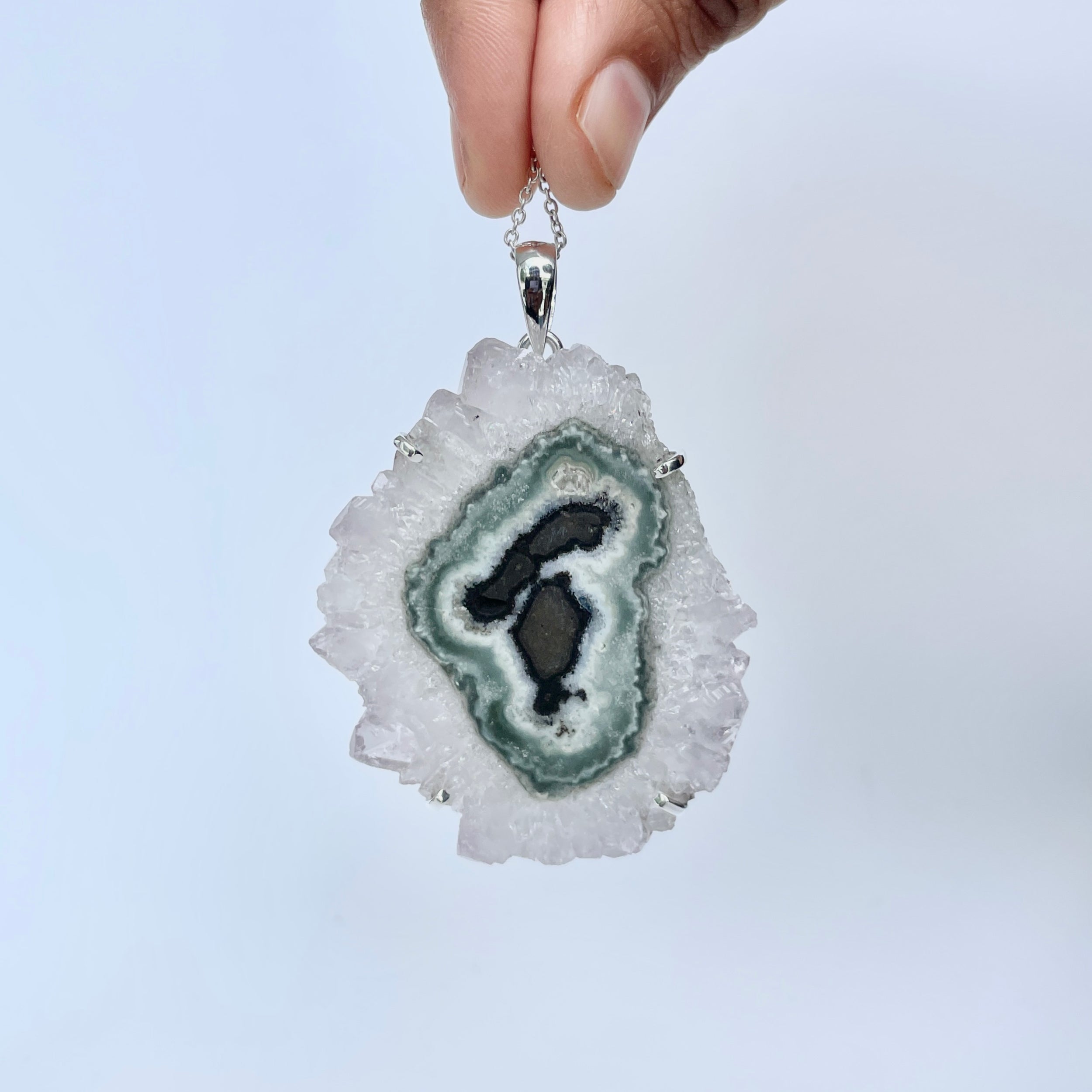 Amethyst Stalactite Pendant-(ASL-P-275.)