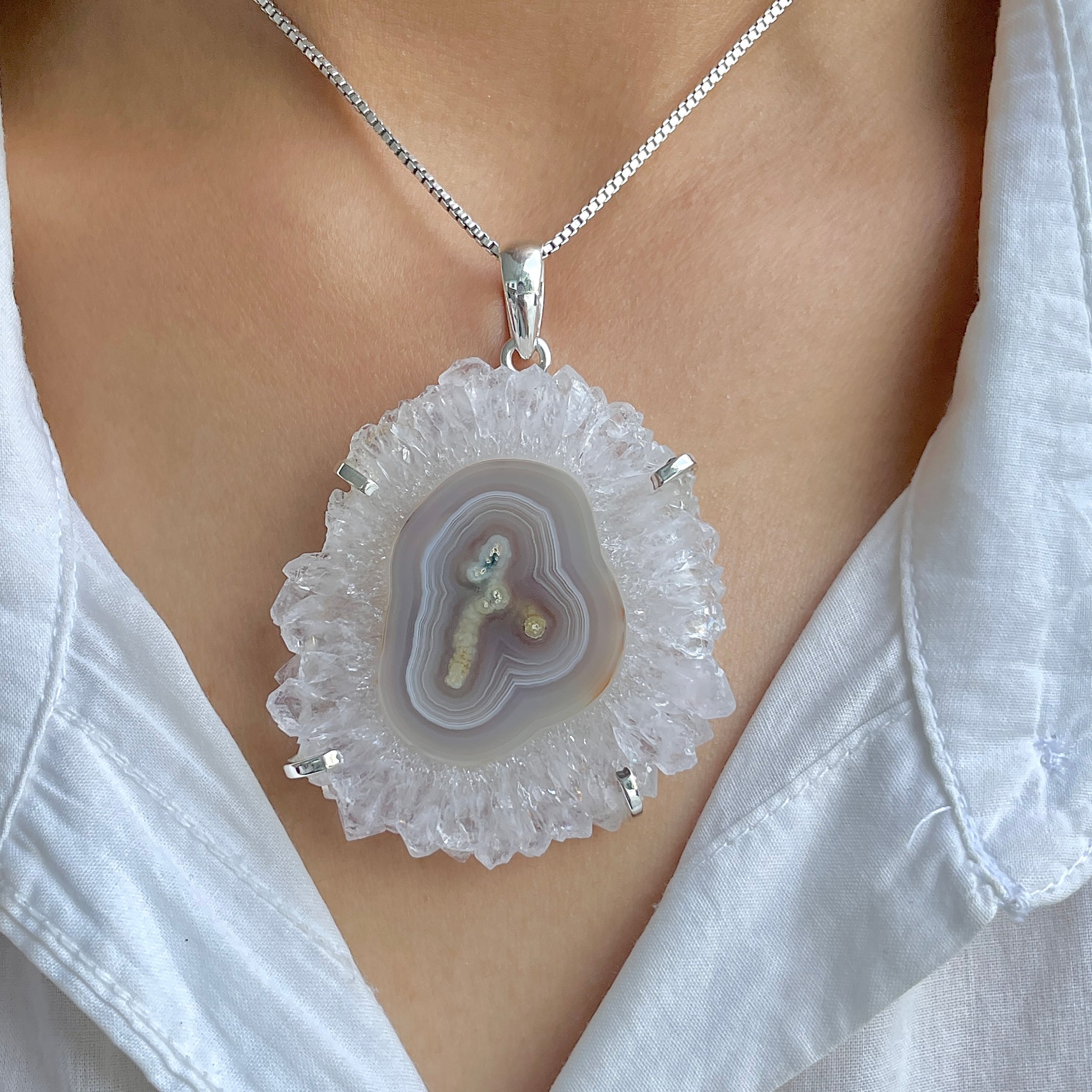 Amethyst Stalactite Pendant-(ASL-P-276.)