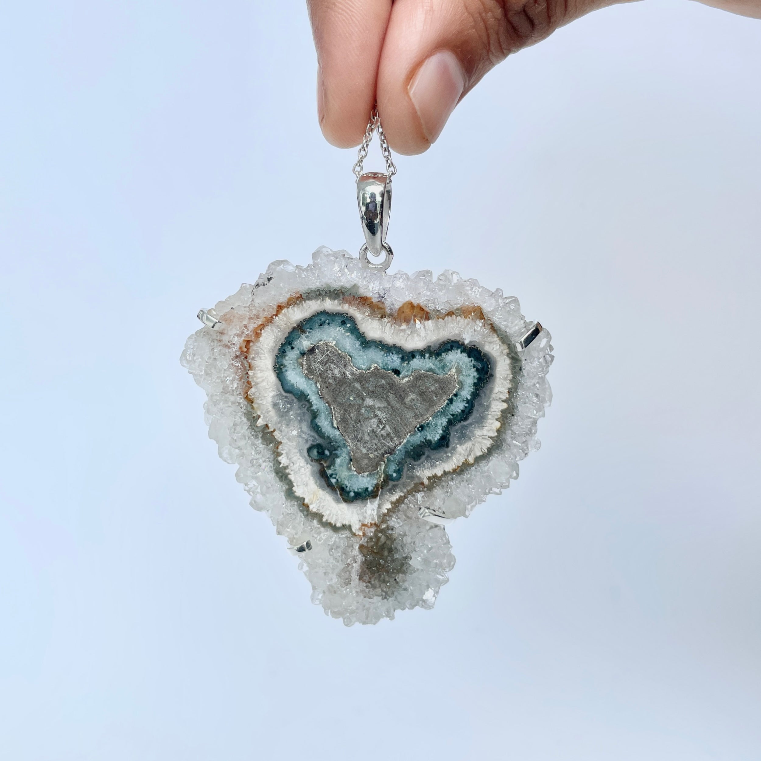 Amethyst Stalactite Pendant-(ASL-P-277.)