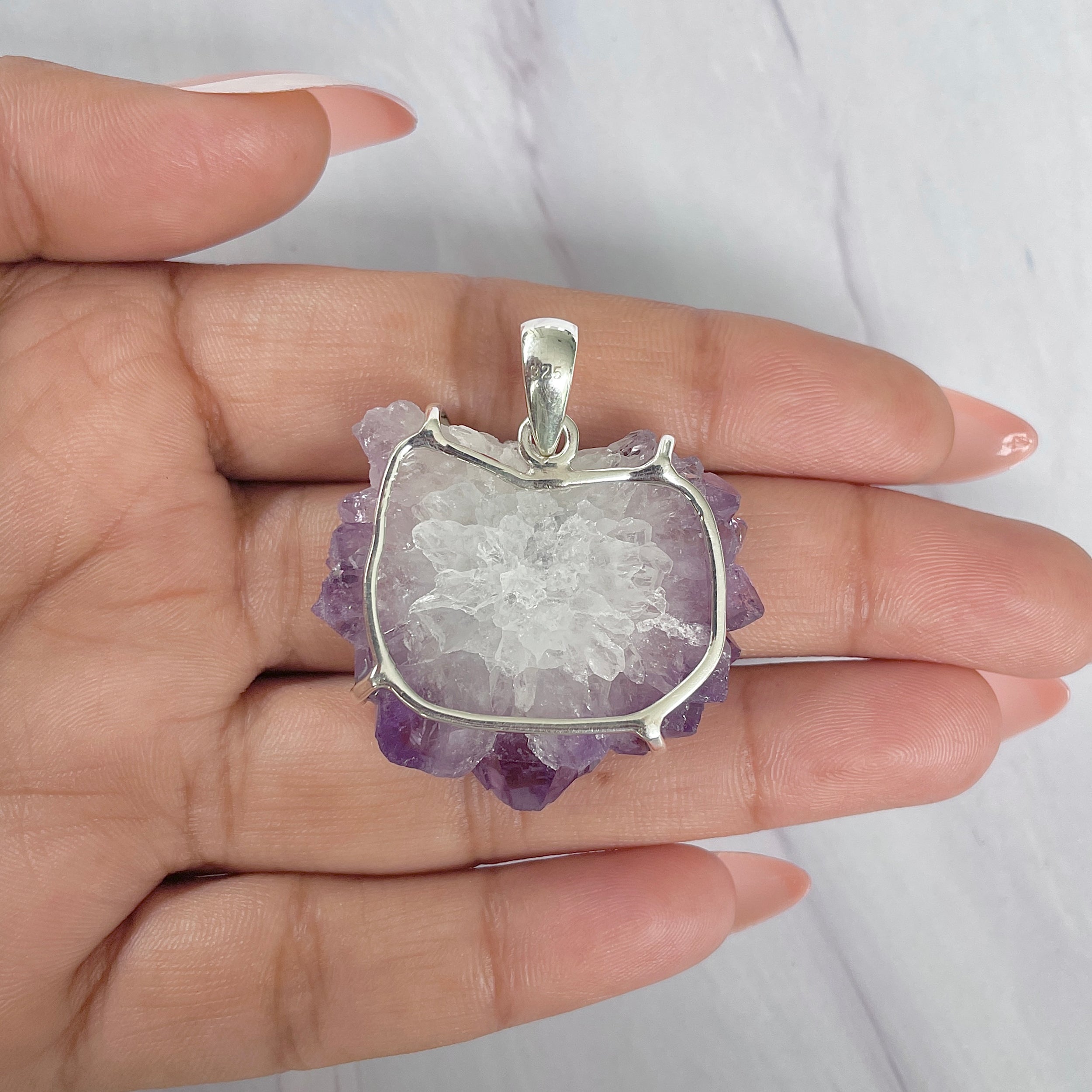 Amethyst Stalactite Pendant-(ASL-P-278.)