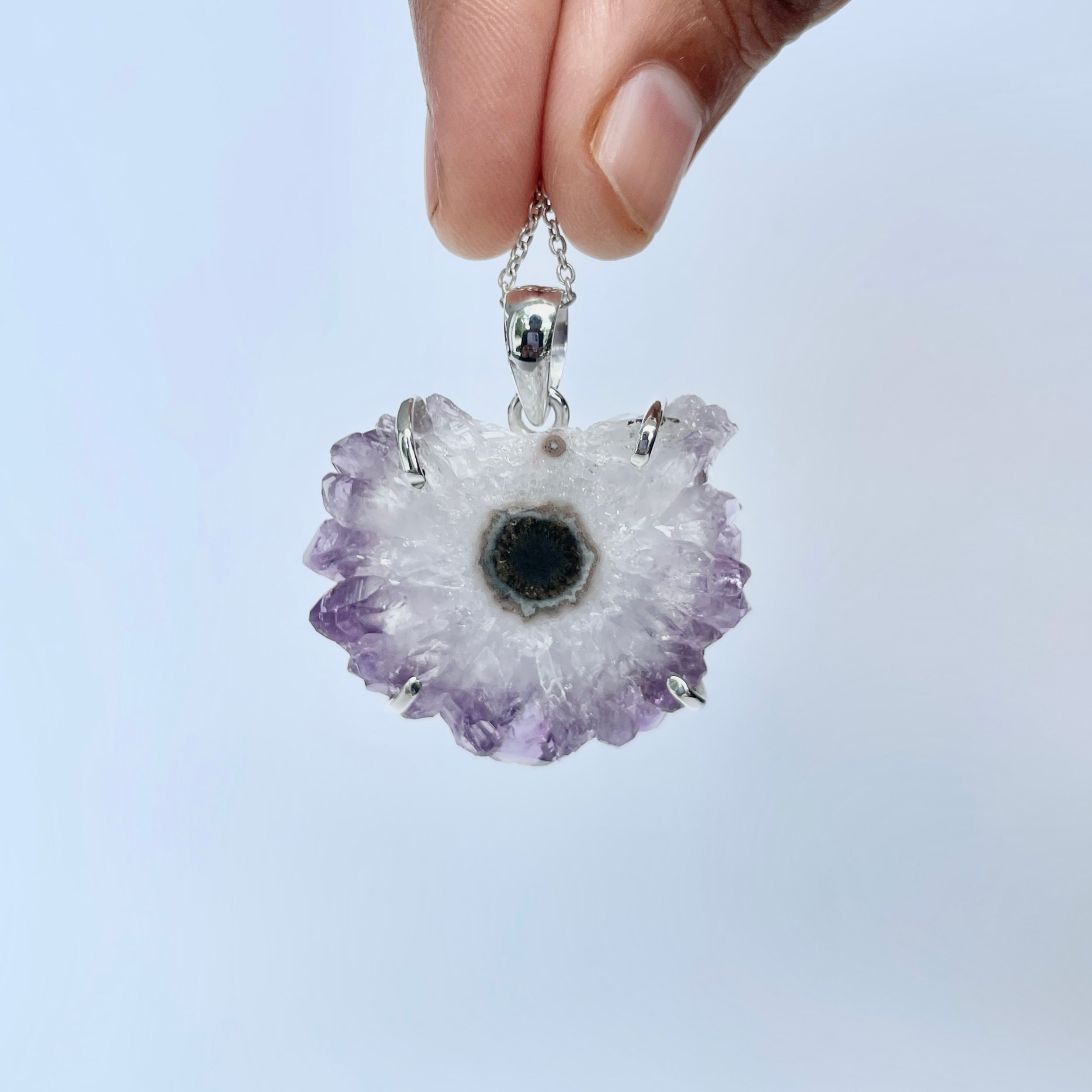Amethyst Stalactite Pendant-(ASL-P-278.)