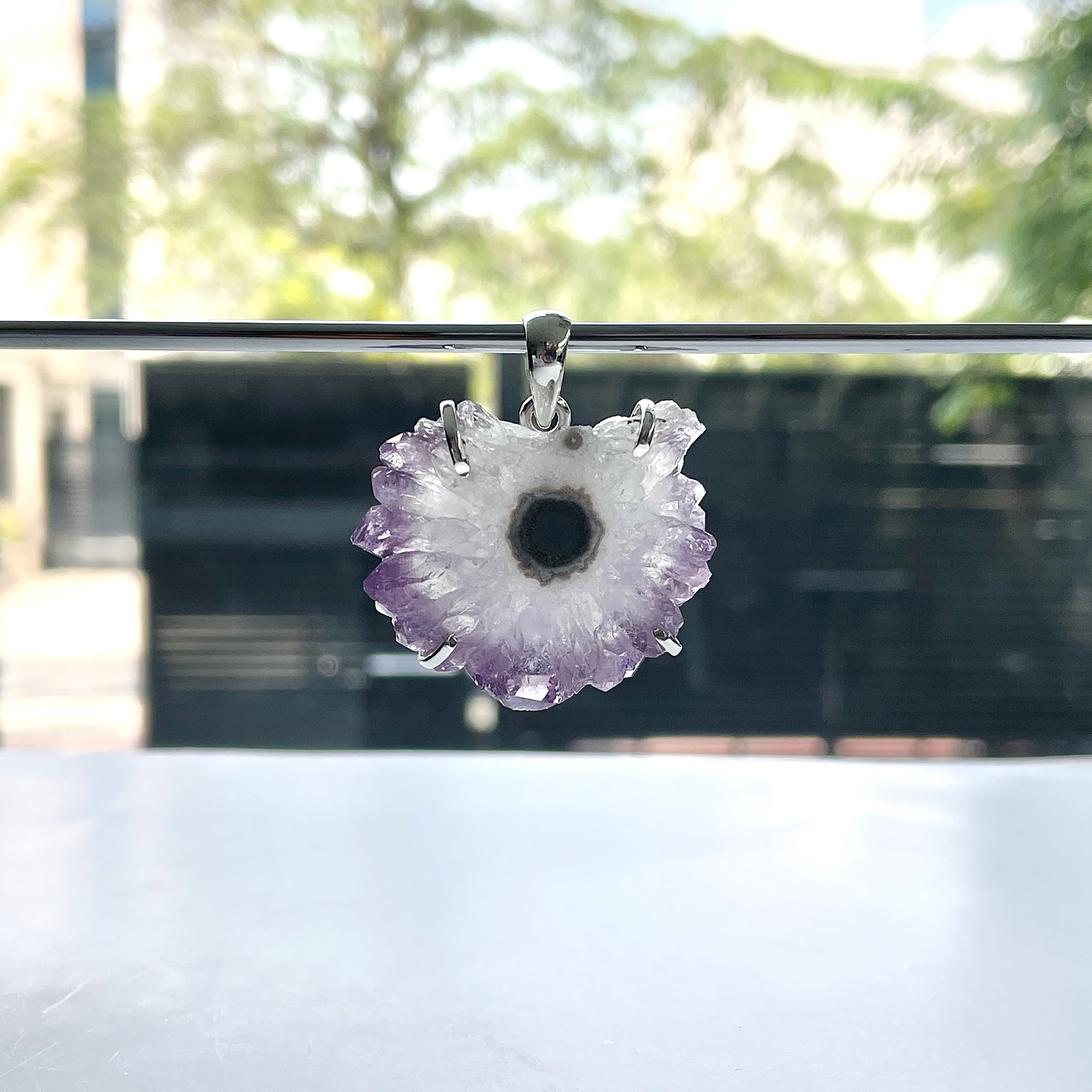 Amethyst Stalactite Pendant-(ASL-P-278.)