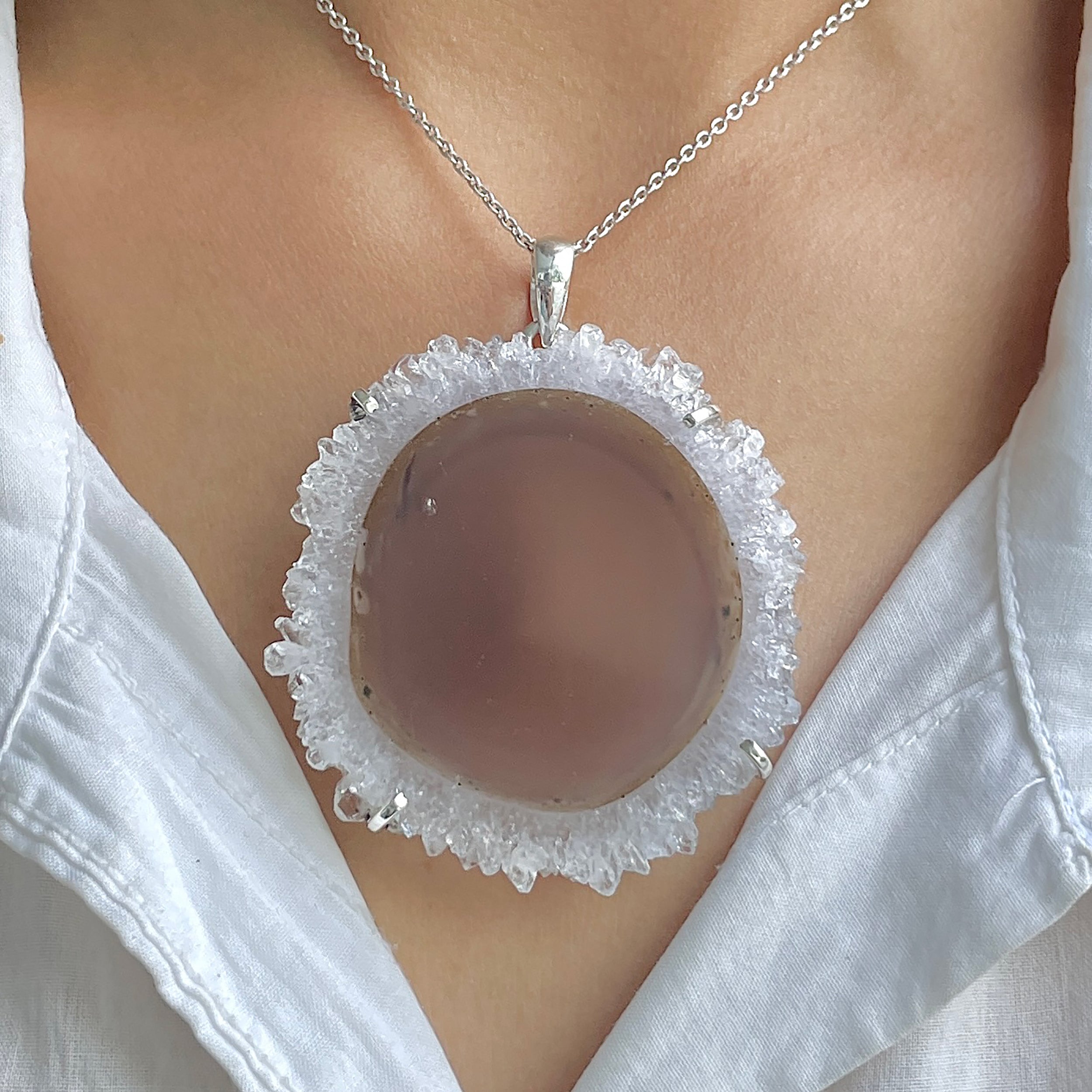 Amethyst Stalactite Pendant-(ASL-P-279.)