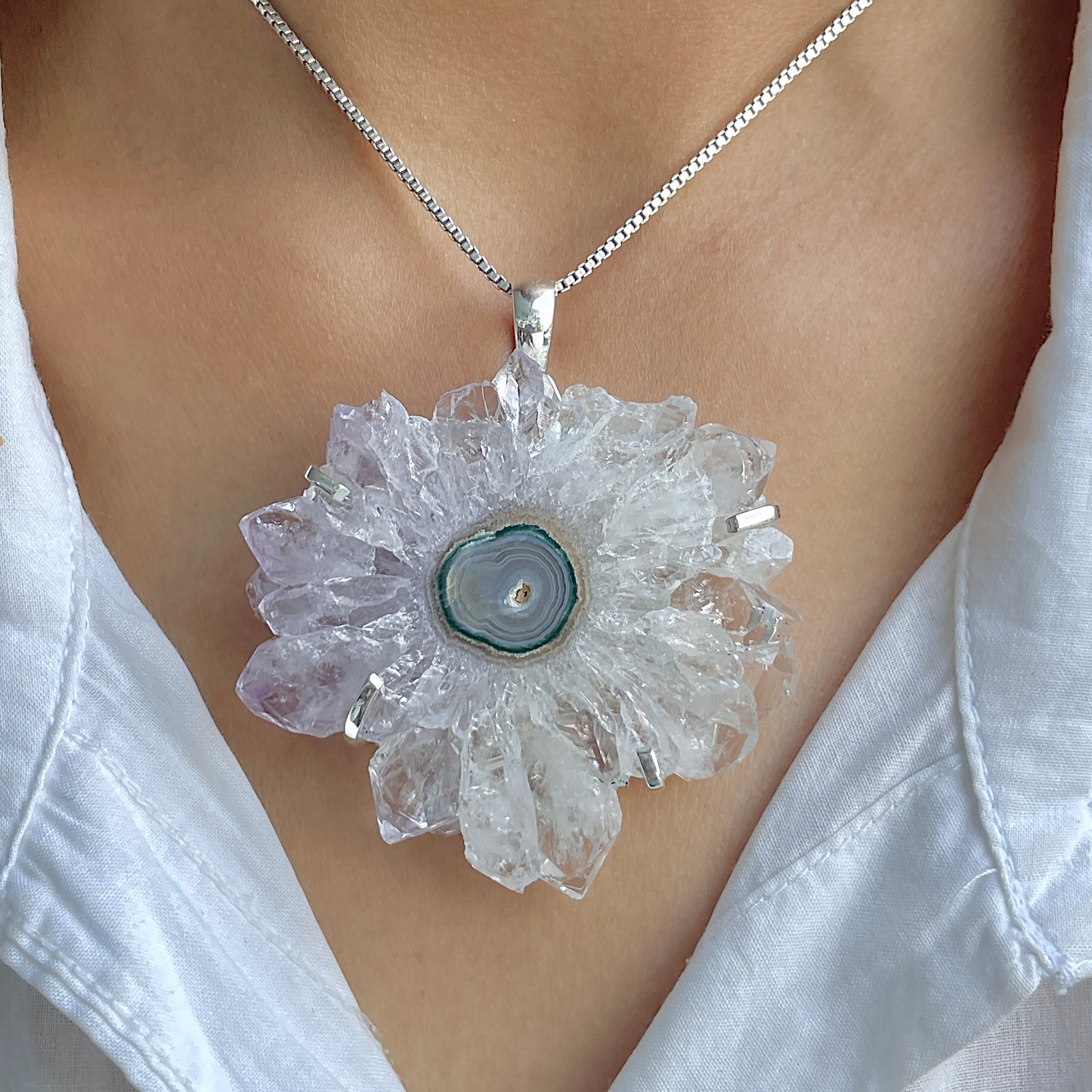 Amethyst Stalactite Pendant-(ASL-P-280.)