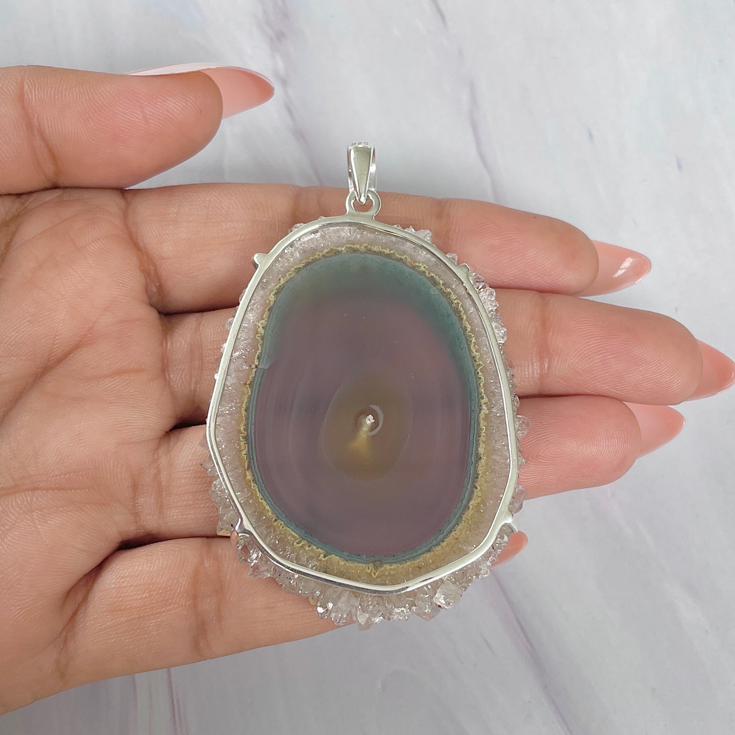 Amethyst Stalactite Pendant-(ASL-P-281.)