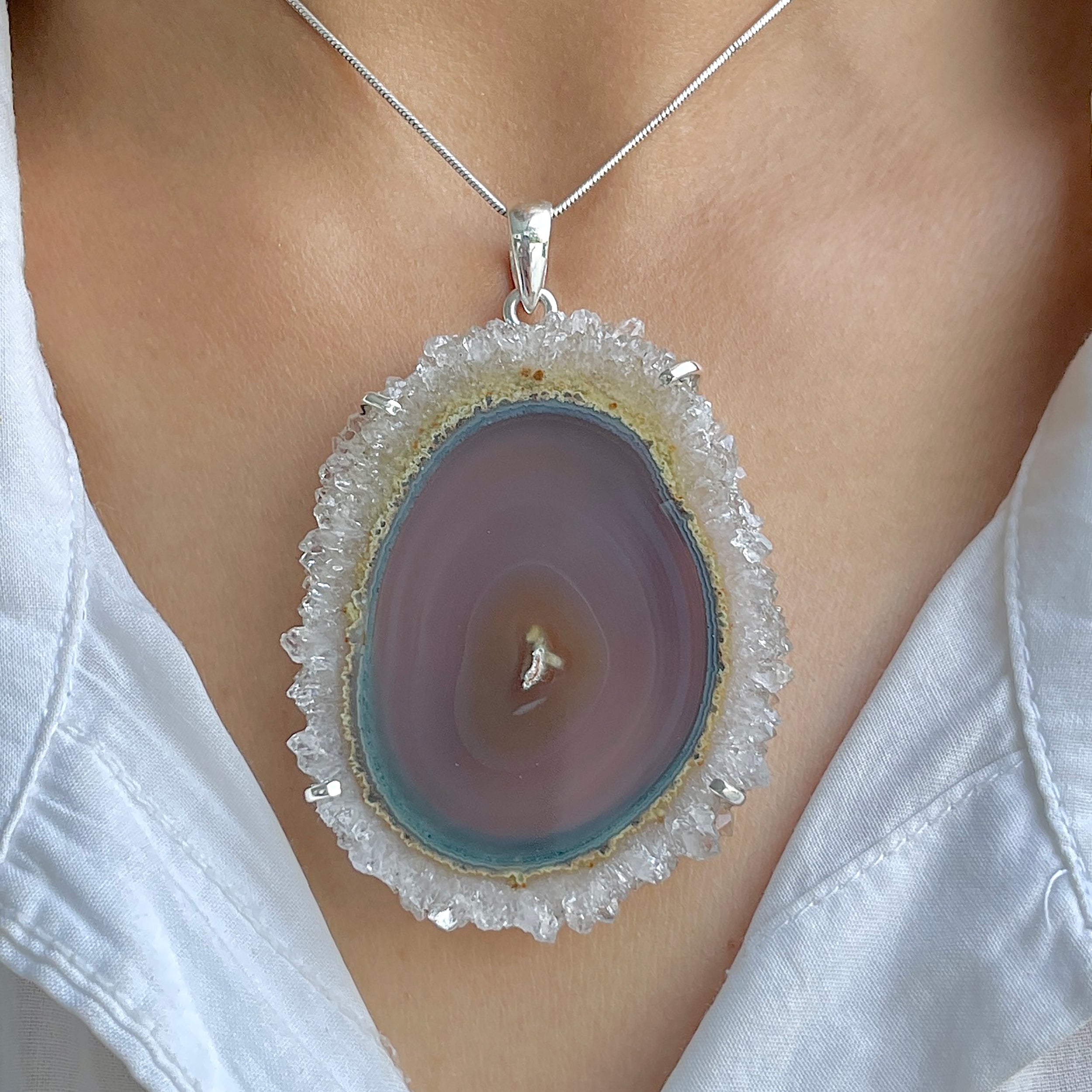 Amethyst Stalactite Pendant-(ASL-P-281.)