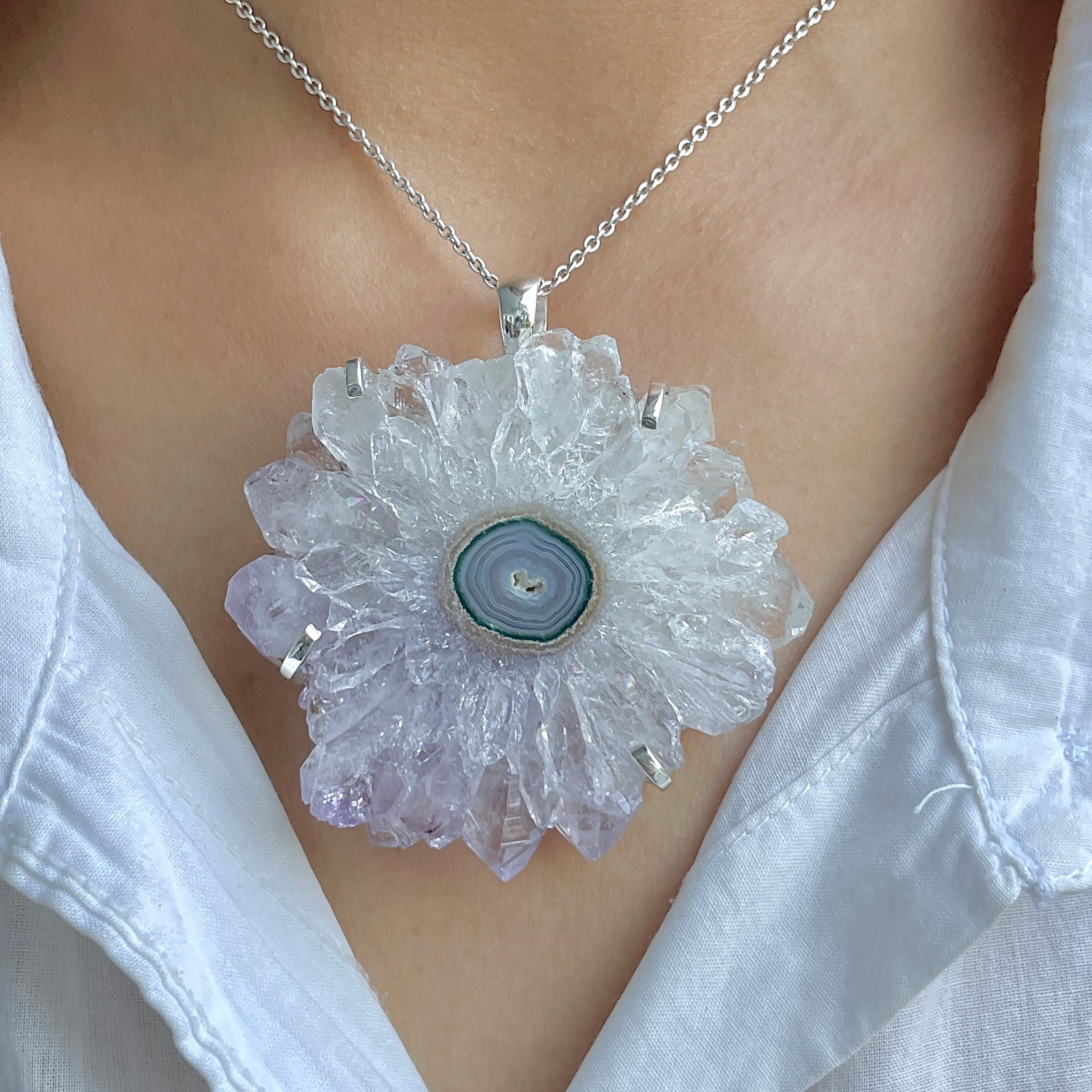 Amethyst Stalactite Pendant-(ASL-P-282.)